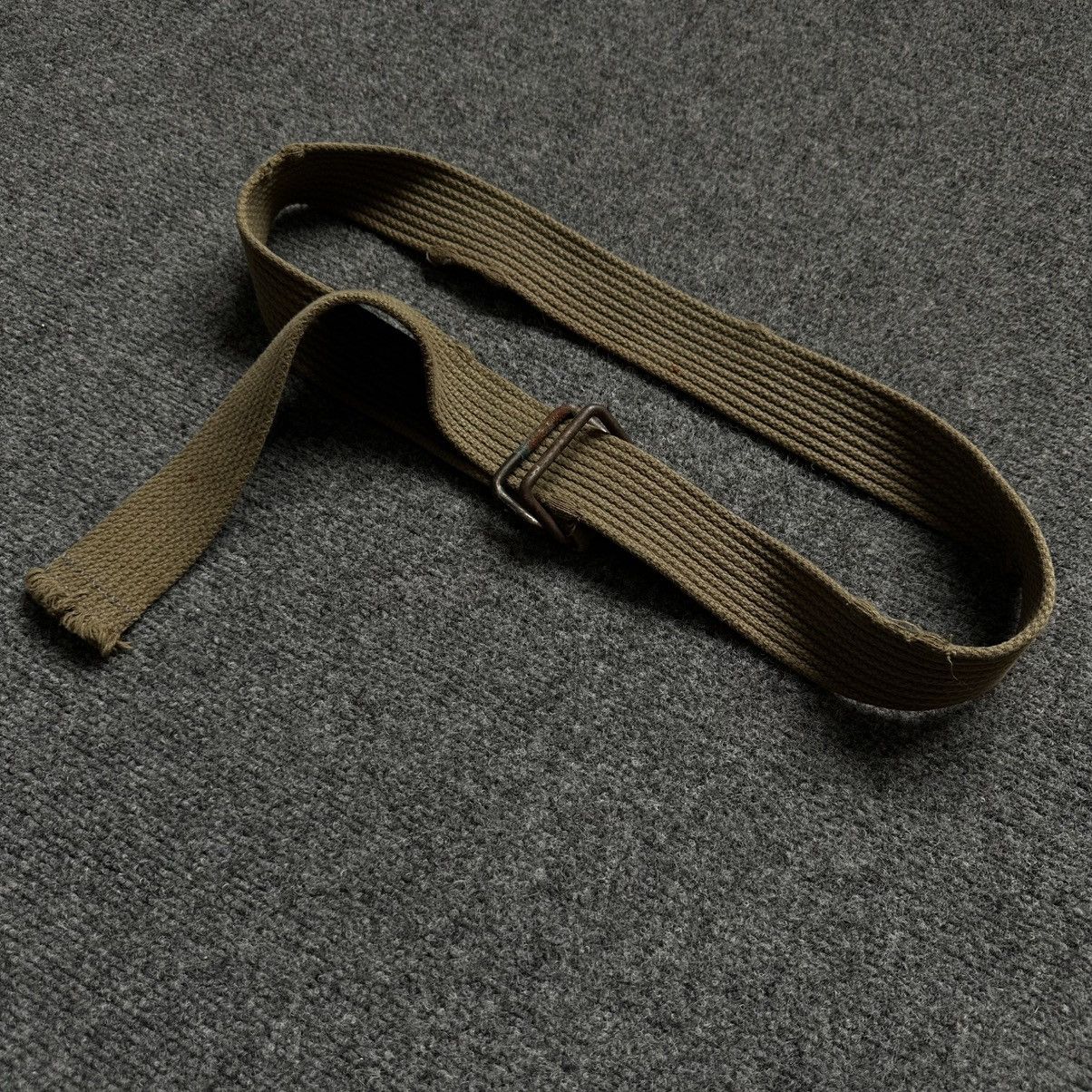 Japanese Brand VTG Japanese Style Knit Belt Khaki Military Y2K Distressed Size ONE SIZE - 2 Thumbnail