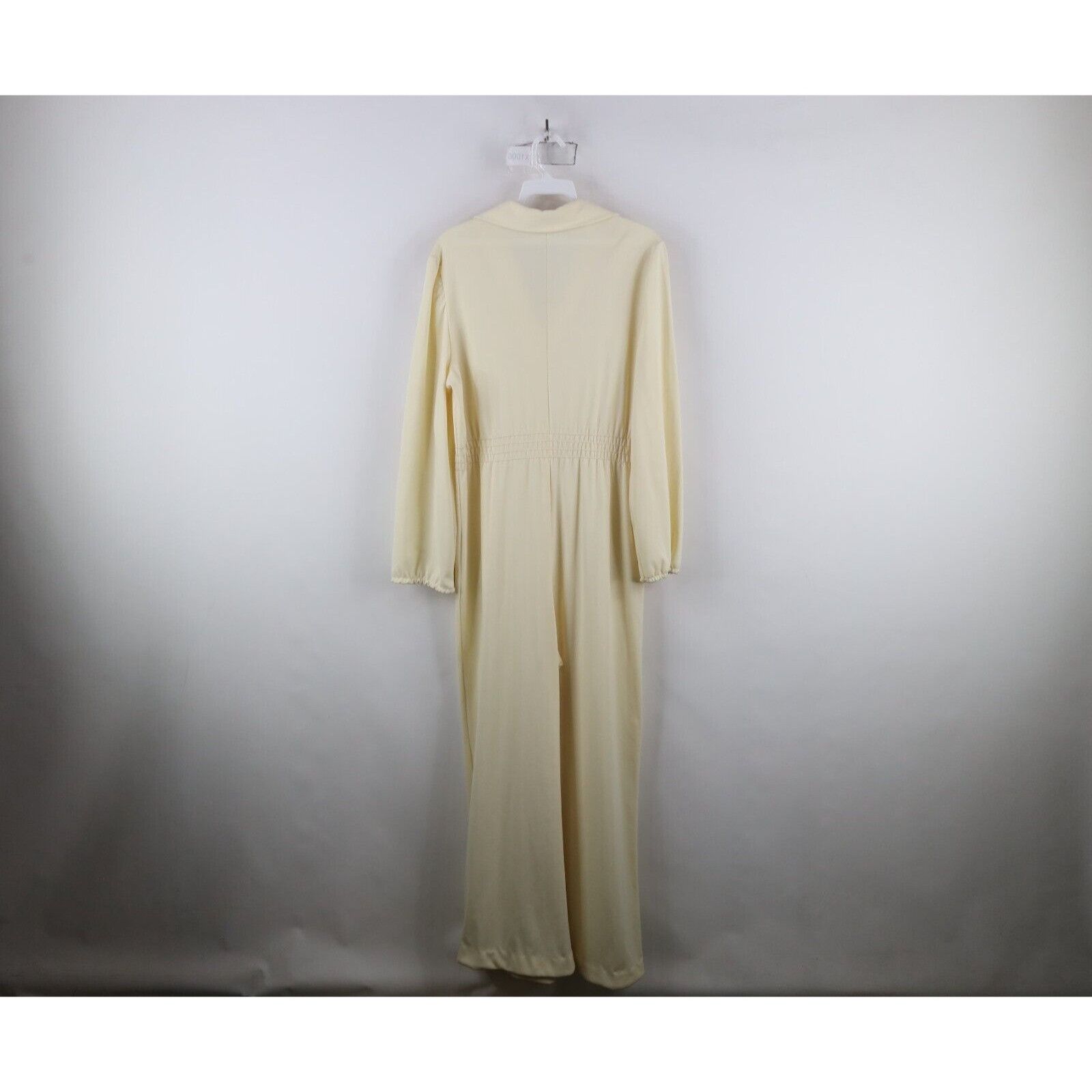 Vintage Vintage 60s 70s Streetwear Knit Bell Bottoms Romper Suit Size 38" / US 16 / IT 52 - 13 Thumbnail