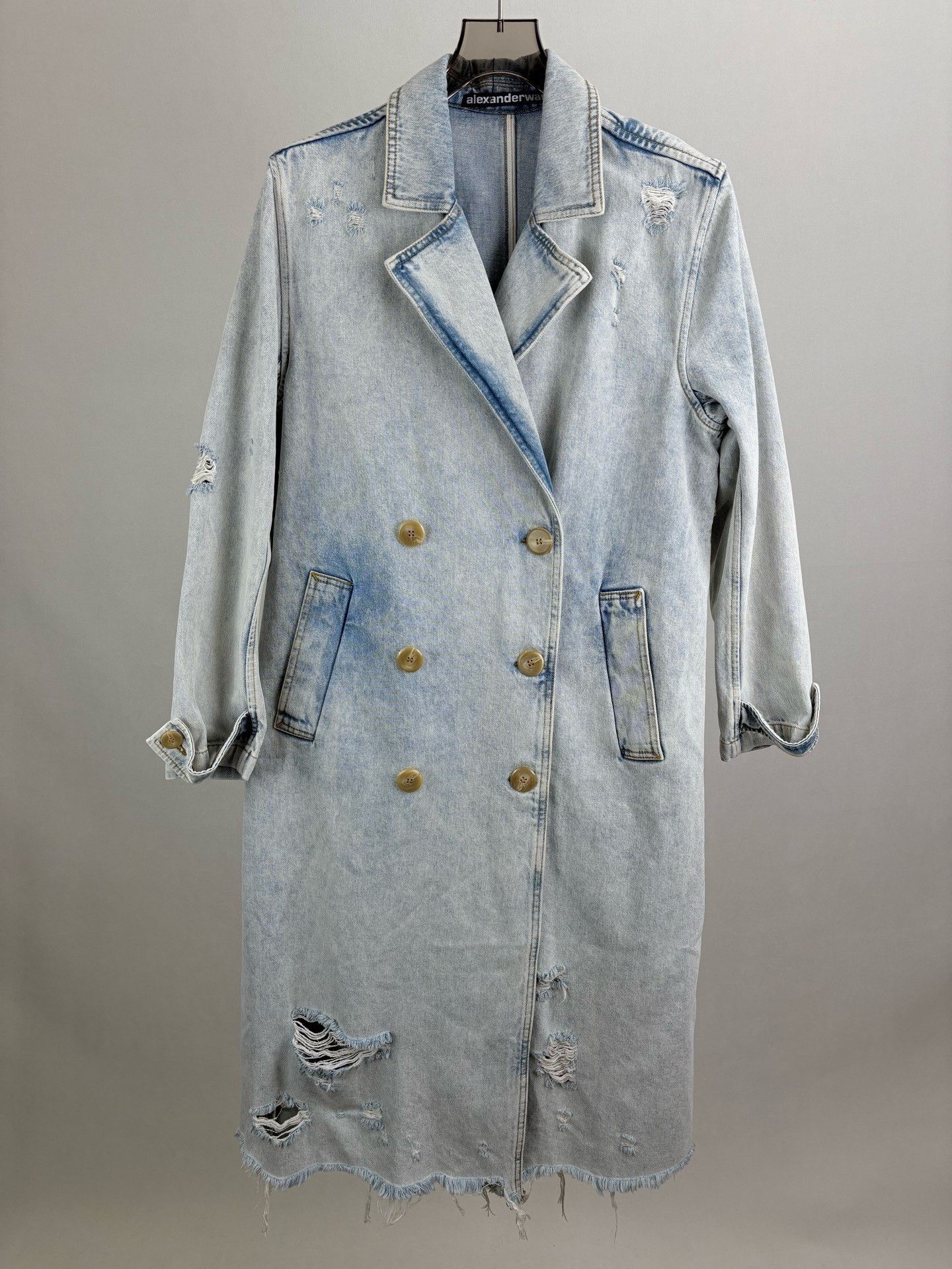 Alexander Wang Alexander Wang Mid-Length Denim Jacket Size XS / US 0-2 / IT 36-38 - 1 Thumbnail