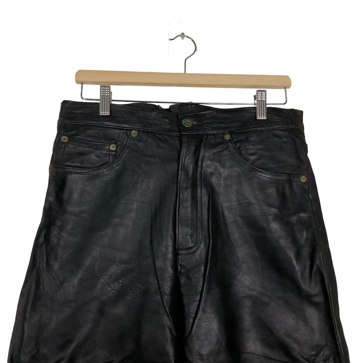 Genuine Leather 🔥90’s Rare Genuine Leather Pants Racing Jogi Leather Japan Size US 32 / EU 48 - 3 Thumbnail