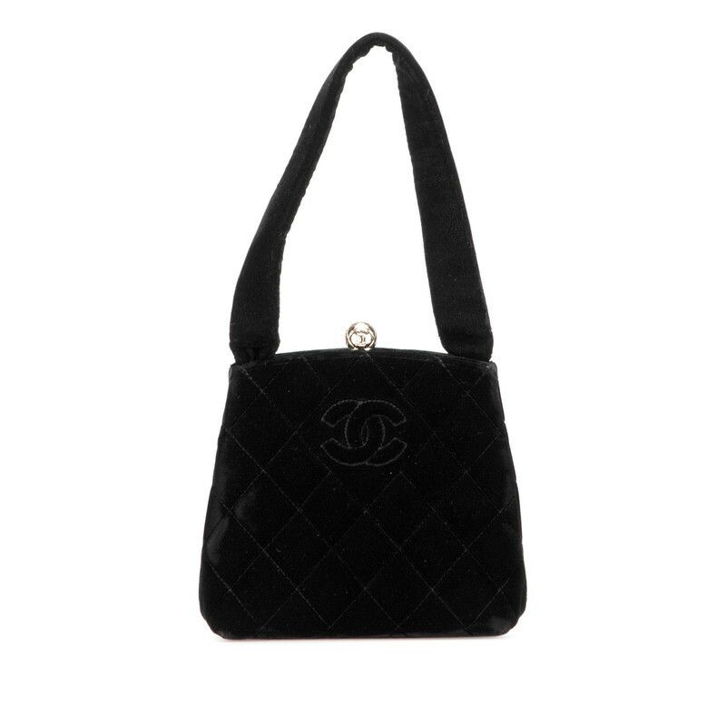 Chanel Chanel Chanel Coco Mark Matelassé Velour Handbag Others Handbag DUTY FREE for USA Size ONE SIZE - 1 Thumbnail