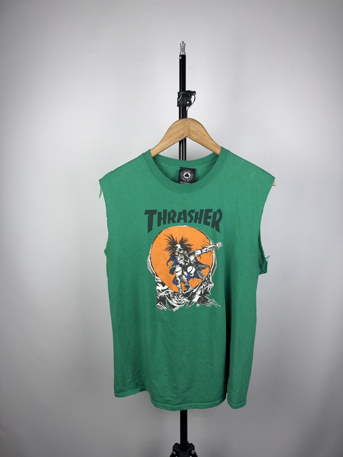 Thrasher × Vintage VINTAGE 00s THRASHER X PUSHEAD ALTERED sleeves Size US M / EU 48-50 / 2 - 1 Thumbnail