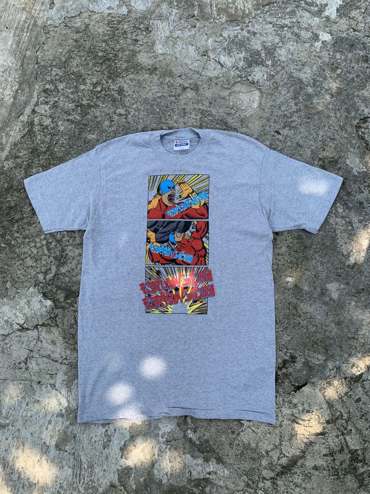 Hanes Vintage 80's Japanese Anime Manga Cartoon Graphic T-Shirt Size US L / EU 52-54 / 3 - 1 Thumbnail