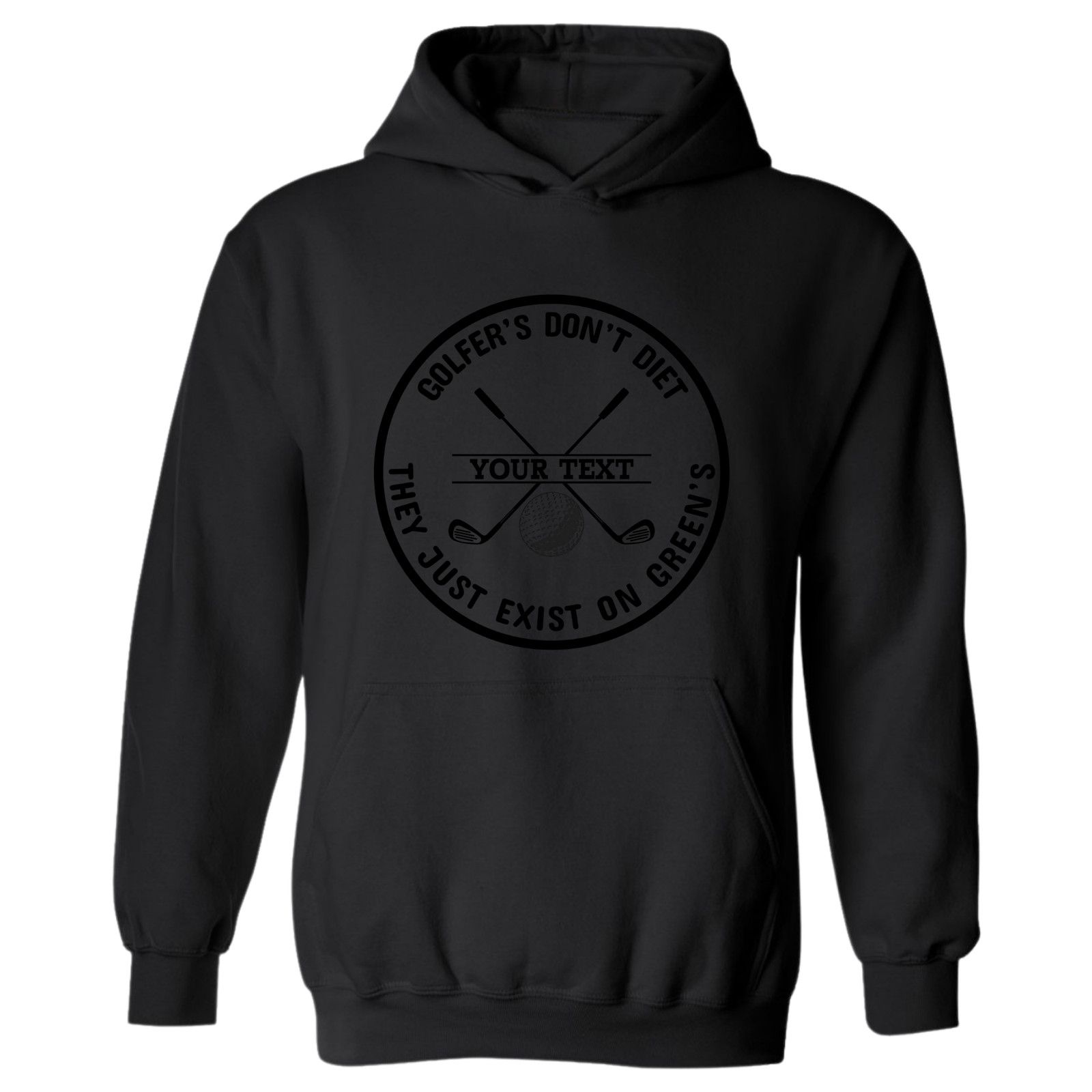 & Other Stories Golf Hoodie Golfers Dont Diet Personalized Name Clubs Ball Size US L / EU 52-54 / 3 - 4 Thumbnail