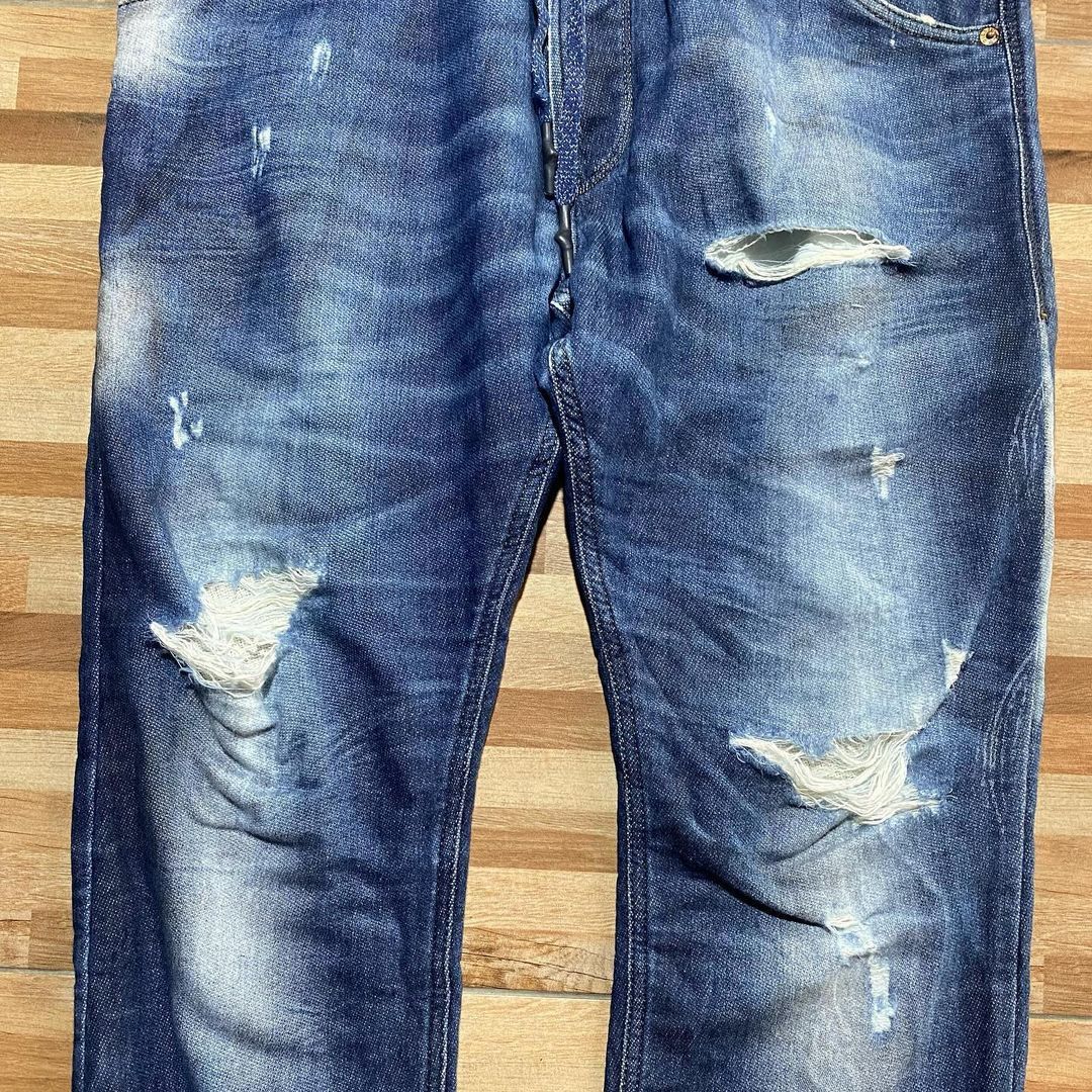 Designer × Diesel Diesel Krooley Ripped Denim Sweat Size US 32 / EU 48 - 3 Thumbnail