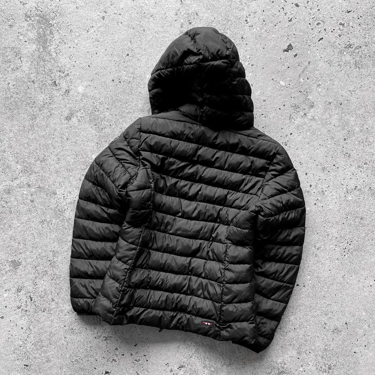 Napapijri Napapijri Women Black Full Zip Padded Quilted Jacket Pockets Size M / US 6-8 / IT 42-44 - 4 Thumbnail