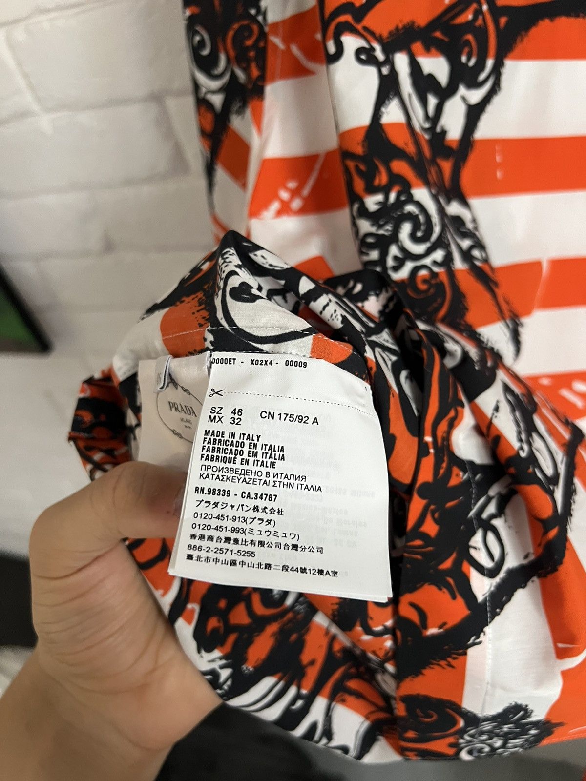 Prada AW2018 Monkey Cherub shirt Size US L / EU 52-54 / 3 - 7 Thumbnail