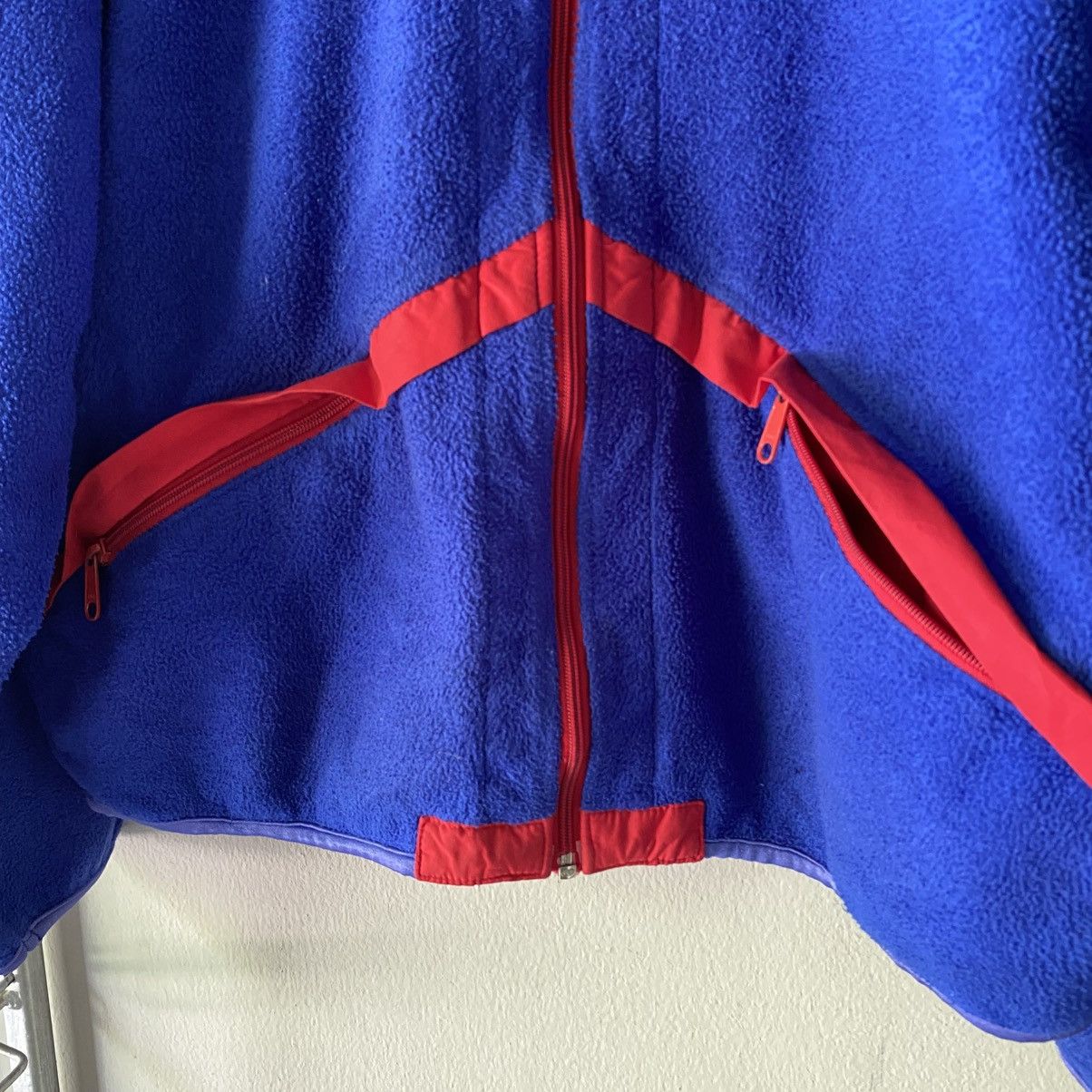 Designer × Woolrich Woolen Mills Woolrich Blue Fleece Jacket with Red Trim Size US L / EU 52-54 / 3 - 9 Thumbnail