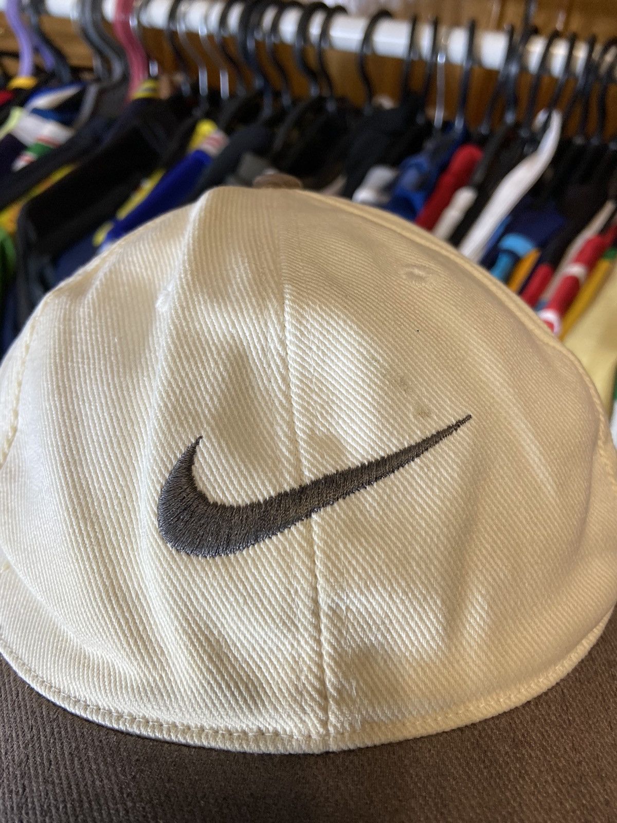 Nike × Vintage NIKE VINTAGE Y2K COTTON SWOOSH HAT RAP STYLE Size ONE SIZE - 2 Thumbnail