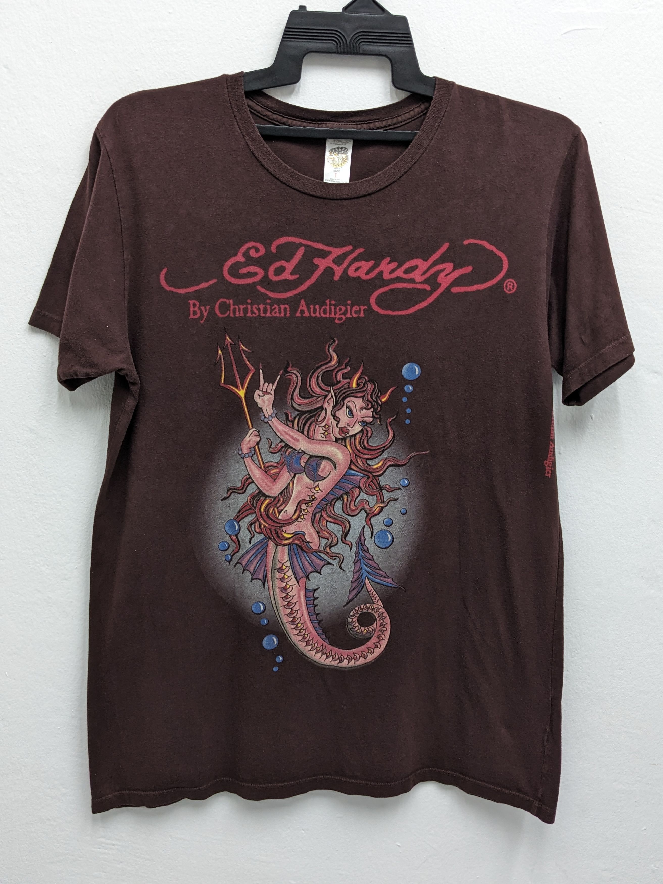 Christian Audigier ED HARDY CHRISTIAN AUDIGIER DESIGN TSHIRT Size US L / EU 52-54 / 3 - 1 Thumbnail