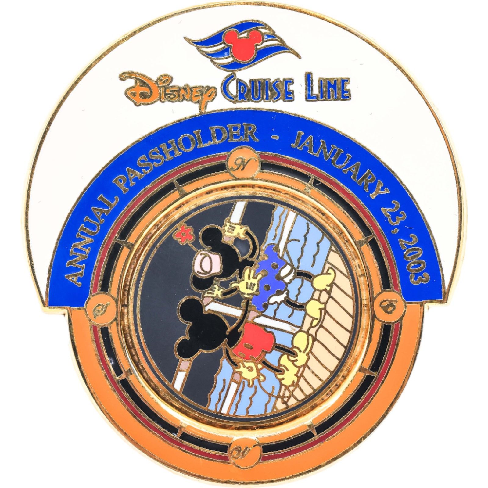 Disney Disney Cruise Line January 23 2003 Annual Passholder Pin LE Size ONE SIZE - 5 Thumbnail