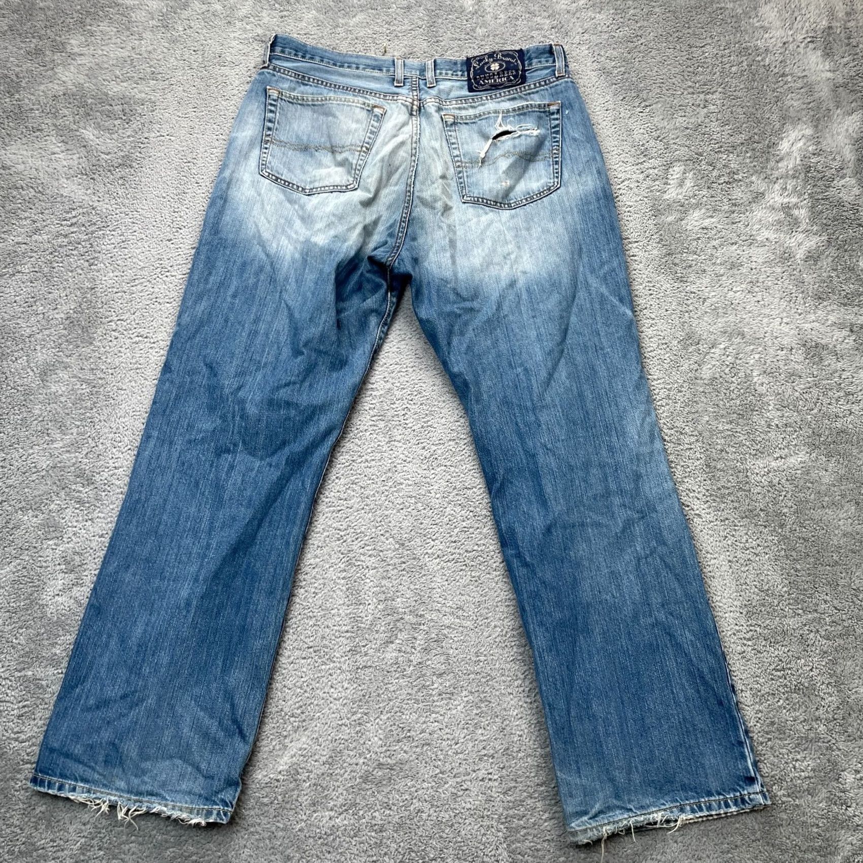 Lucky Brand Lucky Brand Jeans Men Bootcut Denim 36 Blue - Cotton Size US 36 / EU 52 - 2 Thumbnail