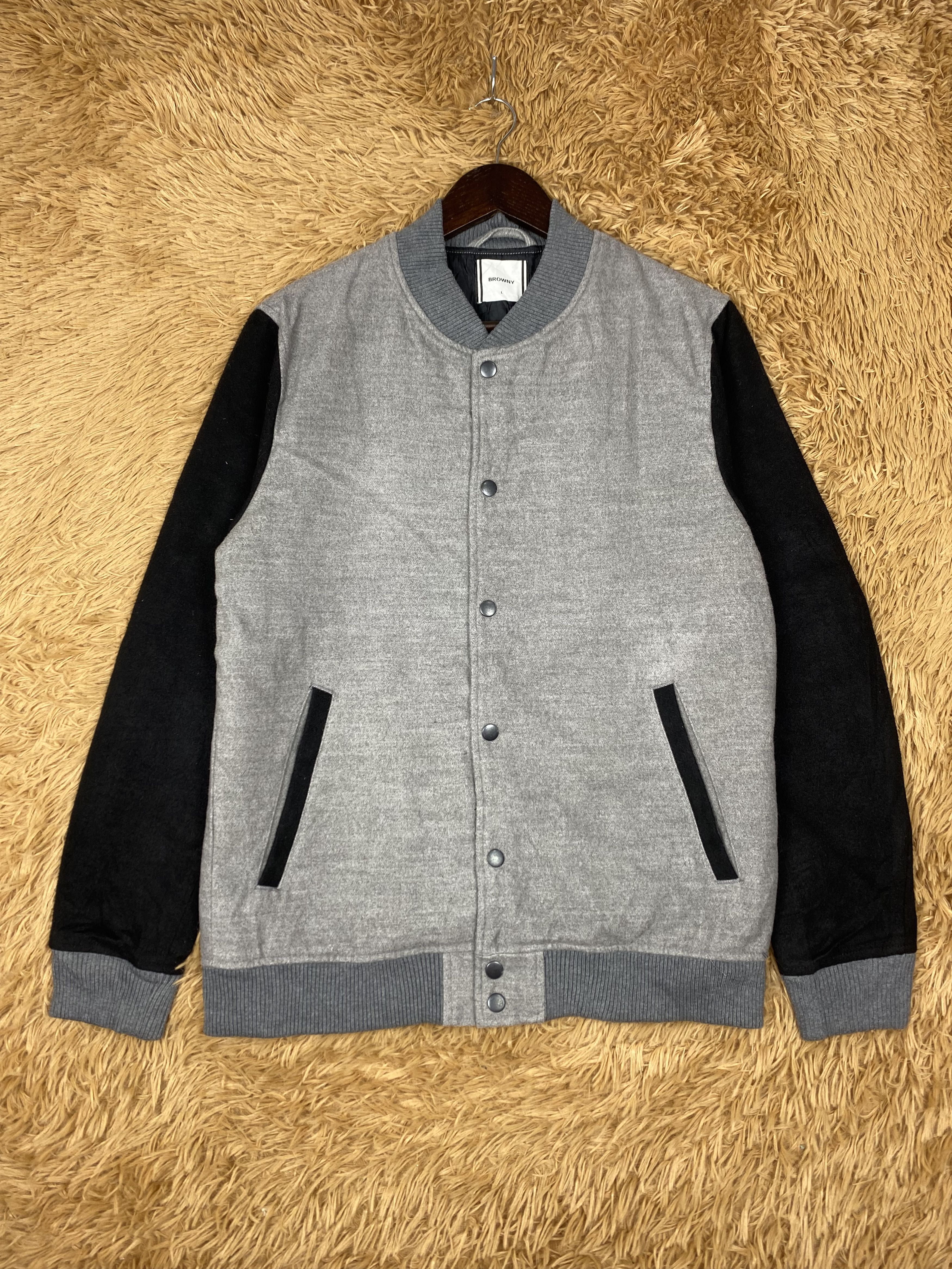 Japanese Brand Vintage Browny Varsity Jacket DJ0468 Size US L / EU 52-54 / 3 - 1 Thumbnail