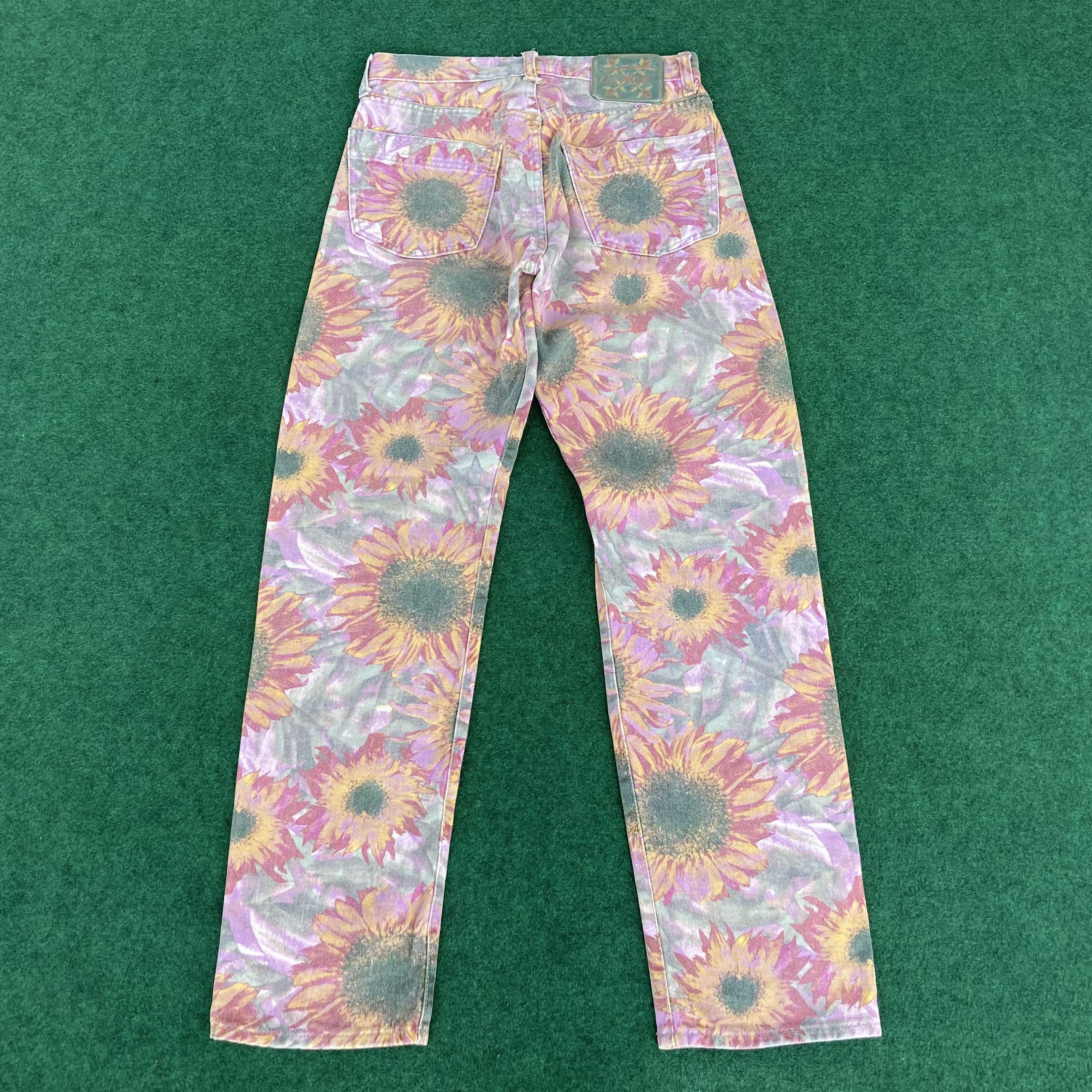Designer × Oxbow × Vintage Vtg Oxbow Sun Flower Pant High Rise Tapered Leg Jeans Size US 28 / EU 44 - 13 Thumbnail