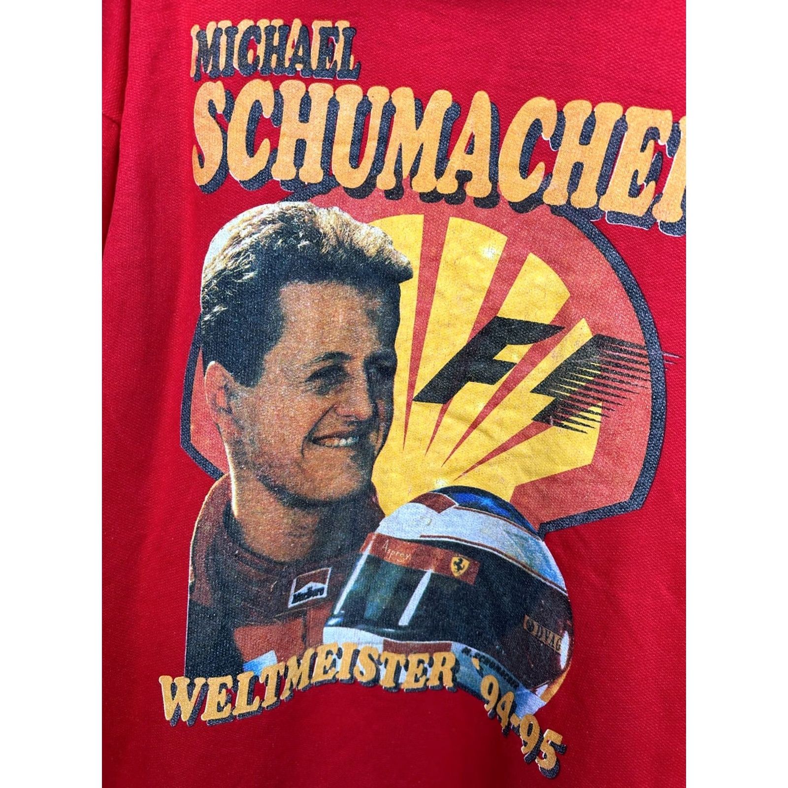 Ferrari VINTAGE Michael Schumacher Ferrari Marlboro 90s Mens Hoodie XXL Red 90s Cars Hooded Pullover Mens Size US XXL / EU 58 / 5 - 3 Thumbnail