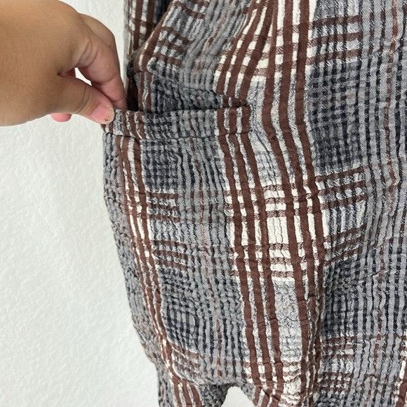 Issey Miyake Issey Miyake Seer Sucker VTG Plaid Tunic Plantation Blazer D Size L / US 10 / IT 46 - 3 Thumbnail