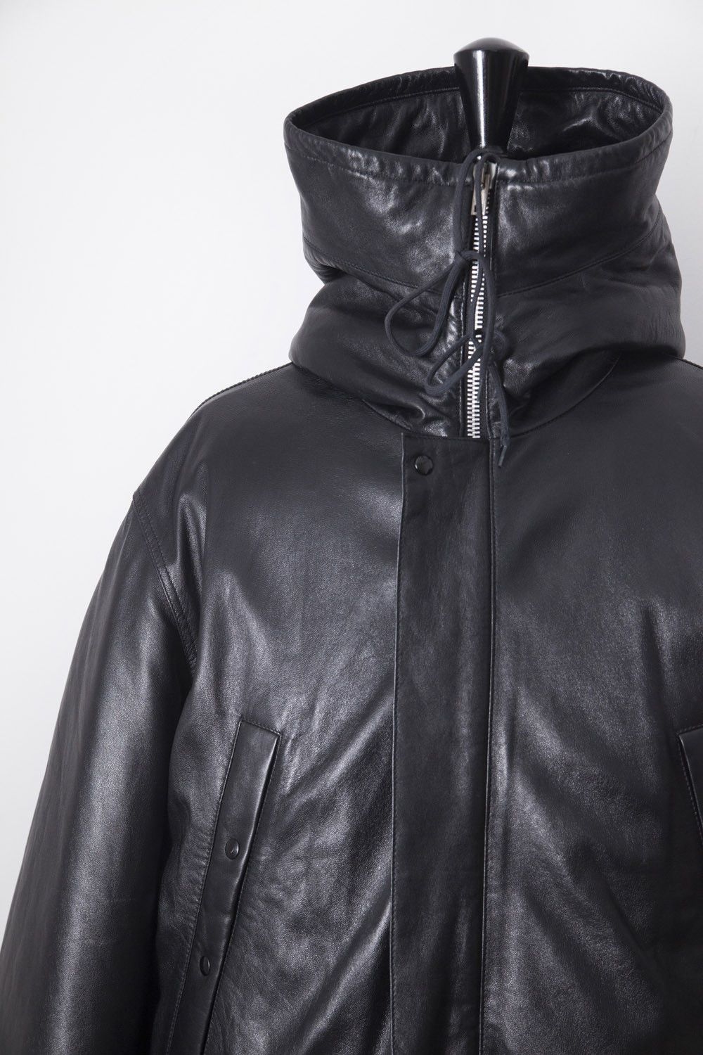 Helmut Lang AW98 leather puffer N-3B parka Size US M / EU 48-50 / 2 - 2 Thumbnail