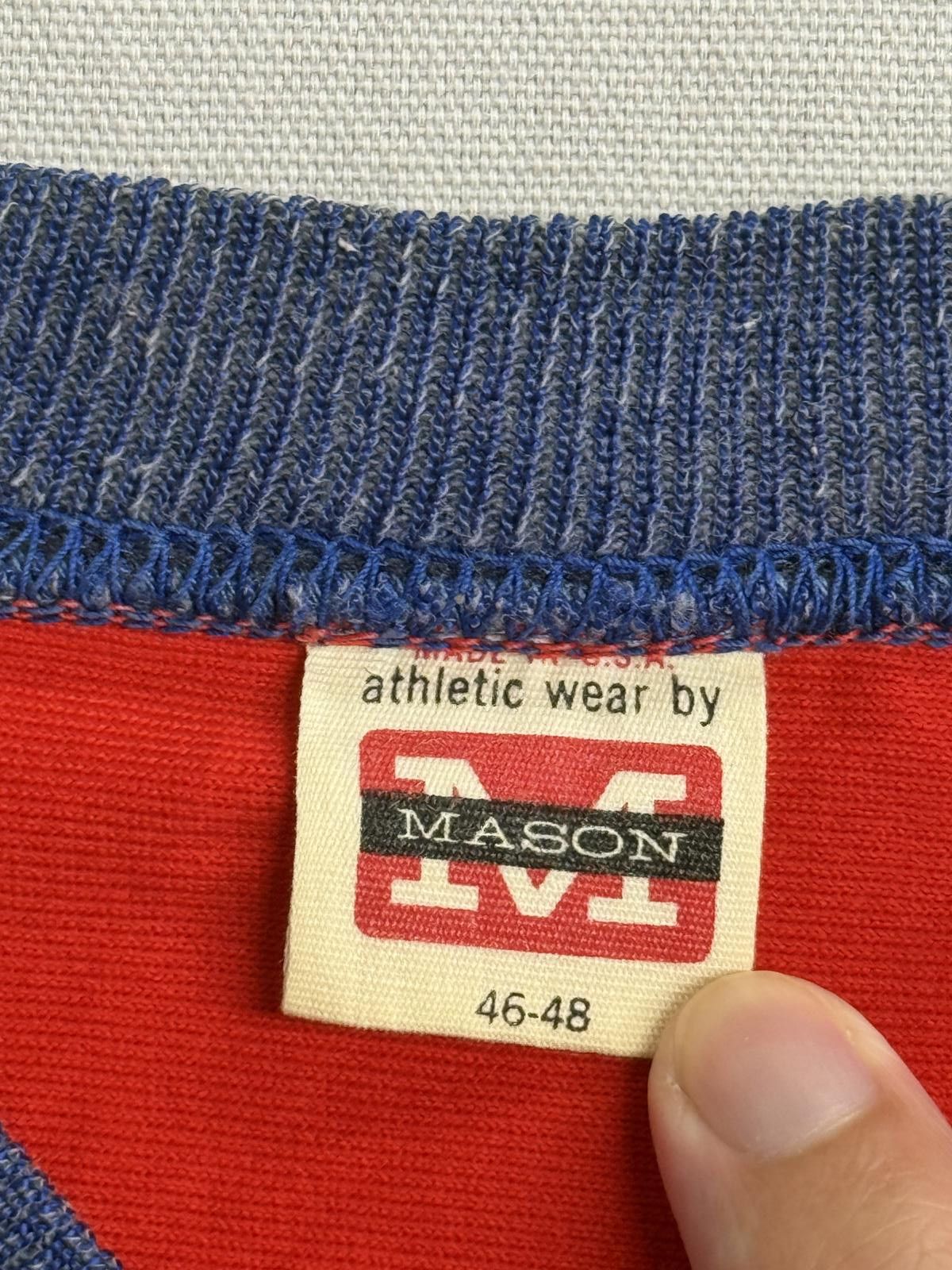 Maison Margiela Vintage 1970s Baseball Jersey Red Pin Stripe PAT #0 Mason -L Size US L / EU 52-54 / 3 - 3 Thumbnail