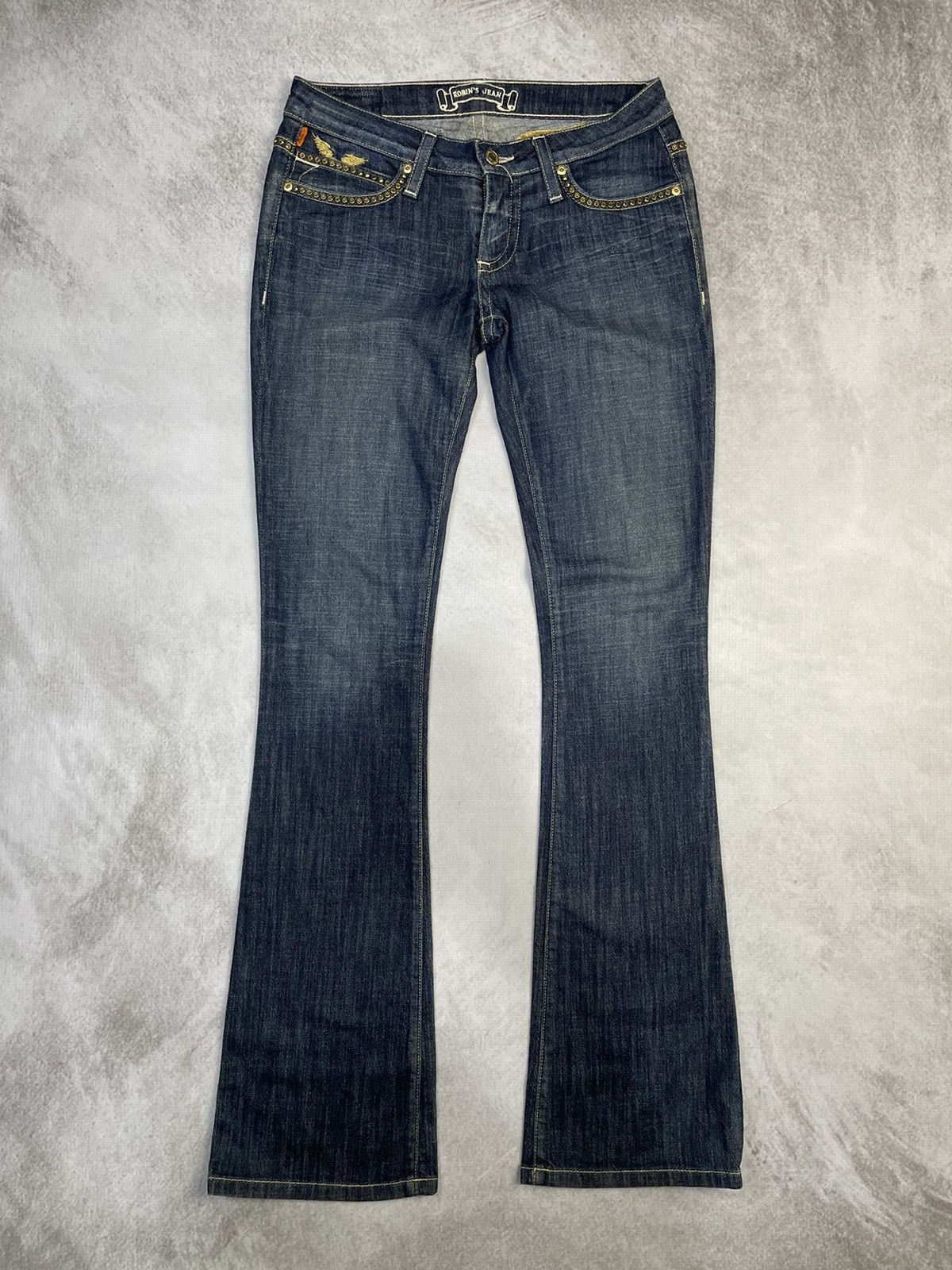 Robins Jeans Y2k Robin's Jean Low Rise Flare Boot Cut Denim Size 28" / US 6 / IT 42 - 8 Thumbnail
