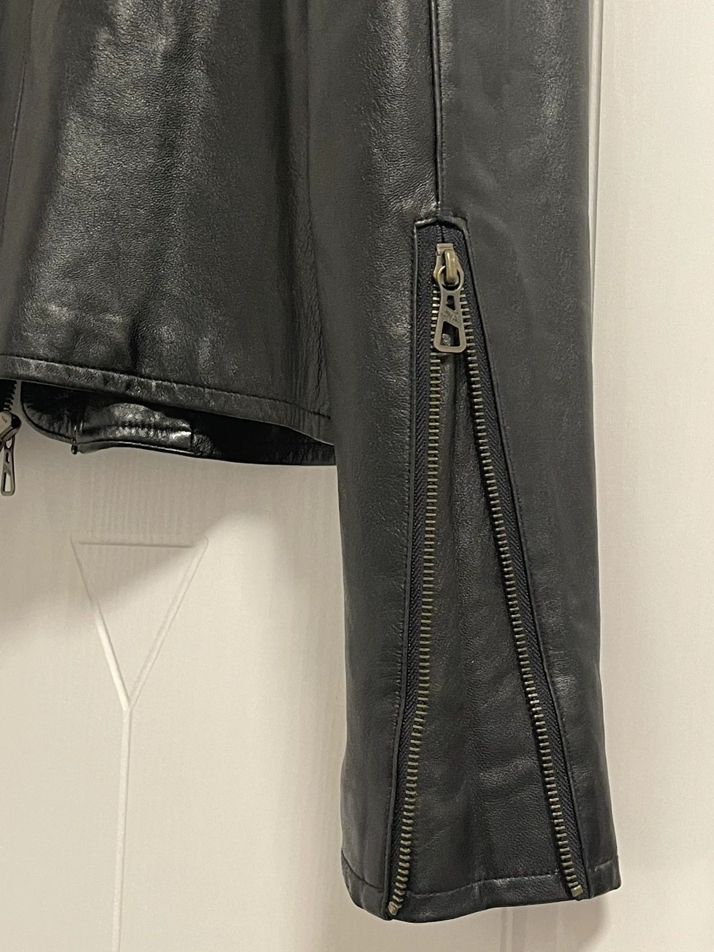 Jean Paul Gaultier Jean Paul Gaultier Cross zipper motorcycle leather jacket-2 Size US M / EU 48-50 / 2 - 5 Thumbnail