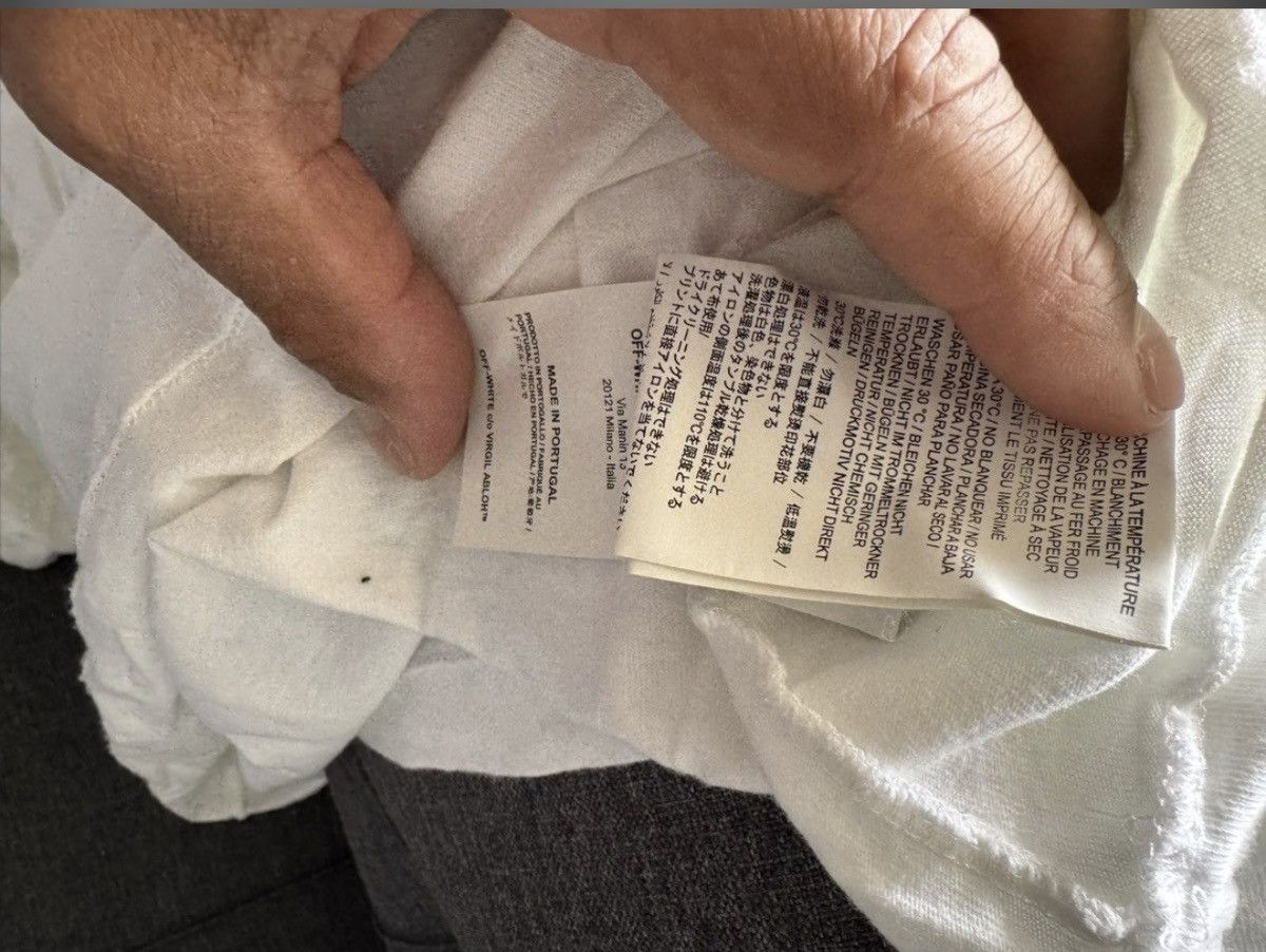 Off-White Off-White Temperature “Fire Line” Tape Tee White XL Size US XL / EU 56 / 4 - 8 Thumbnail