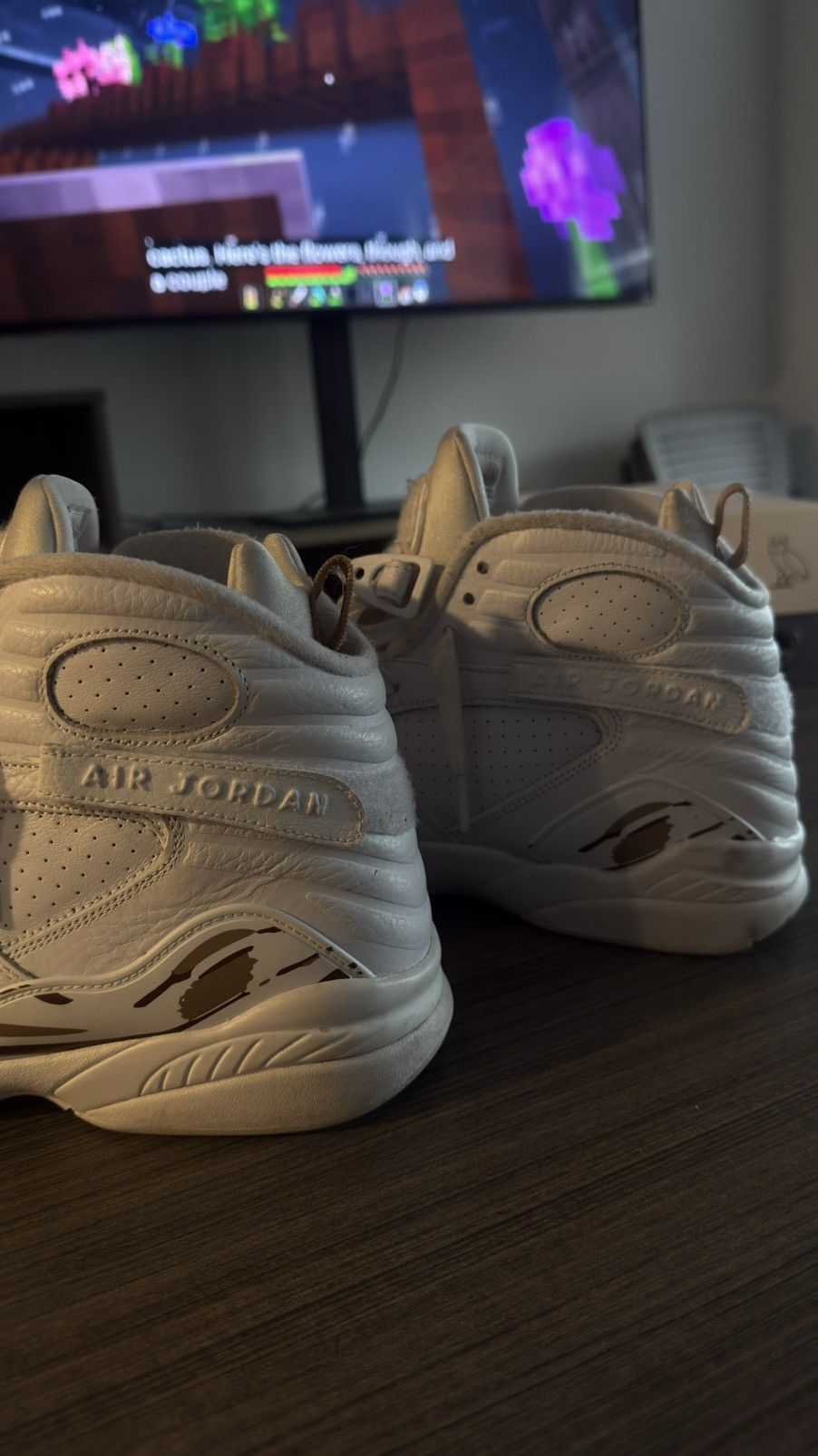 Jordan Brand × October's Very Own OVO Jordan 8, White Size US 11.5 / EU 44-45 - 9 Thumbnail