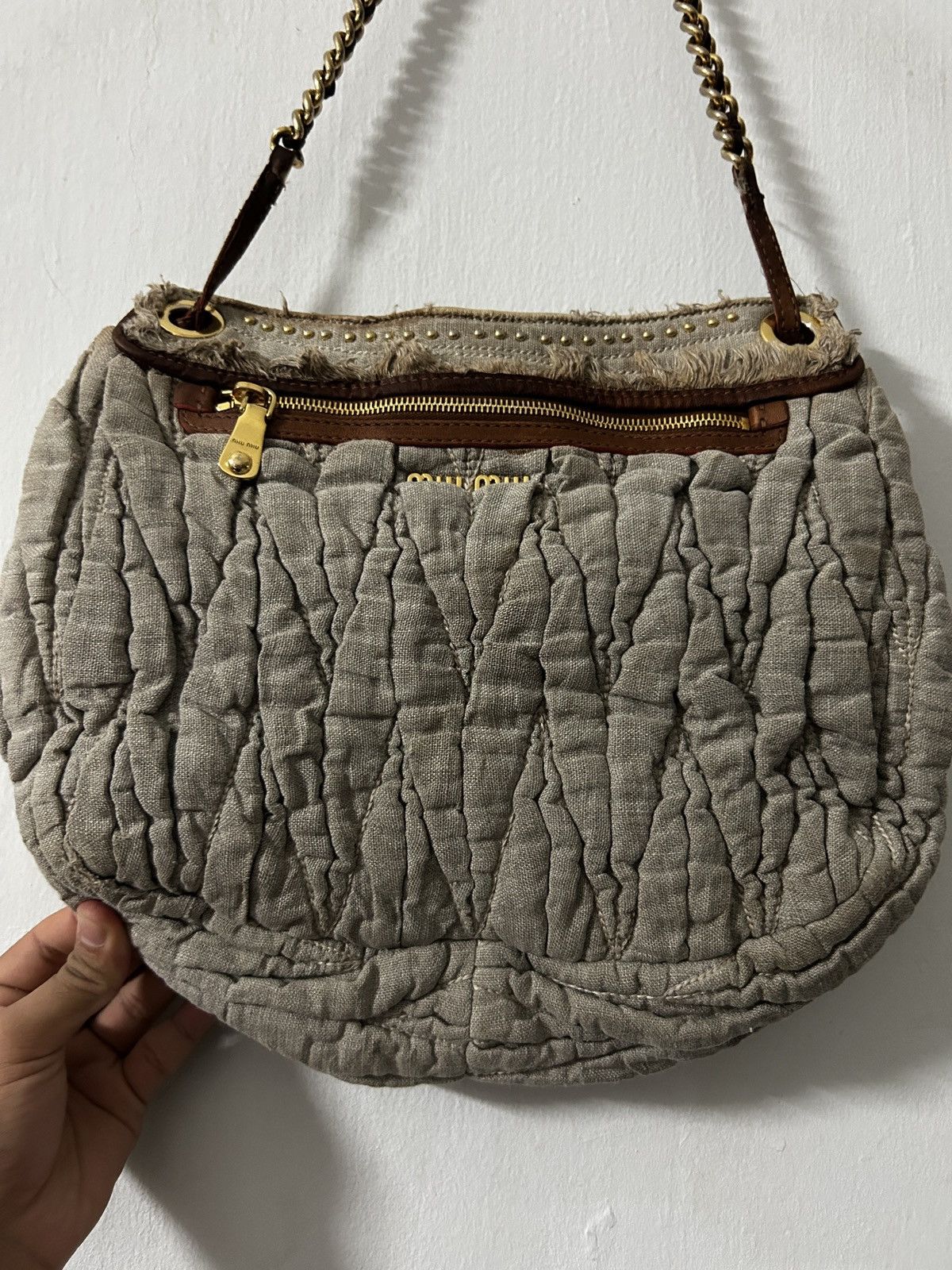 Miu Miu vintage Miu Miu Matelassé handbag Size ONE SIZE - 5 Thumbnail