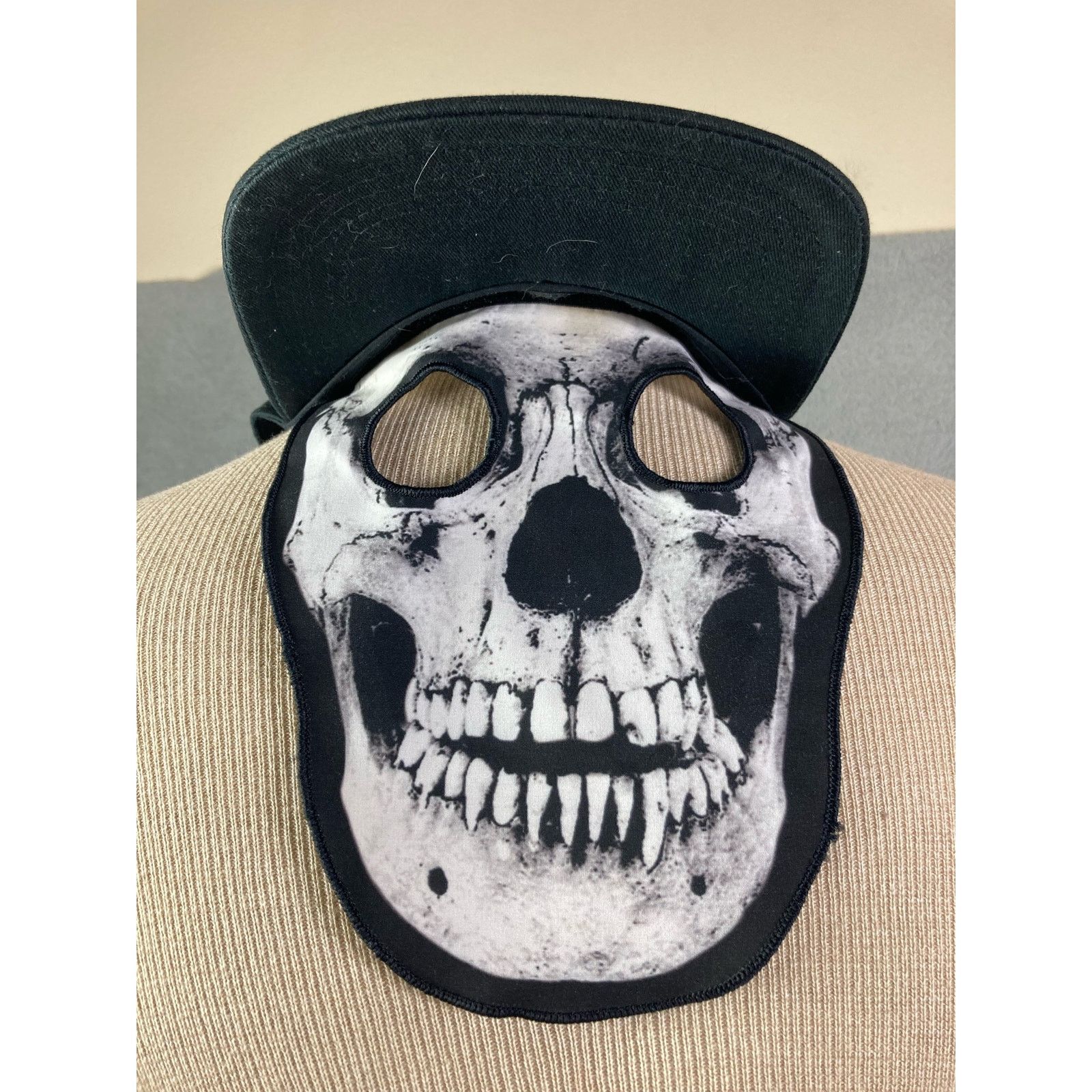 Other Men's Snapback Hat Gothic Punk Skull Mask Streetwear Cap Size ONE SIZE - 2 Thumbnail
