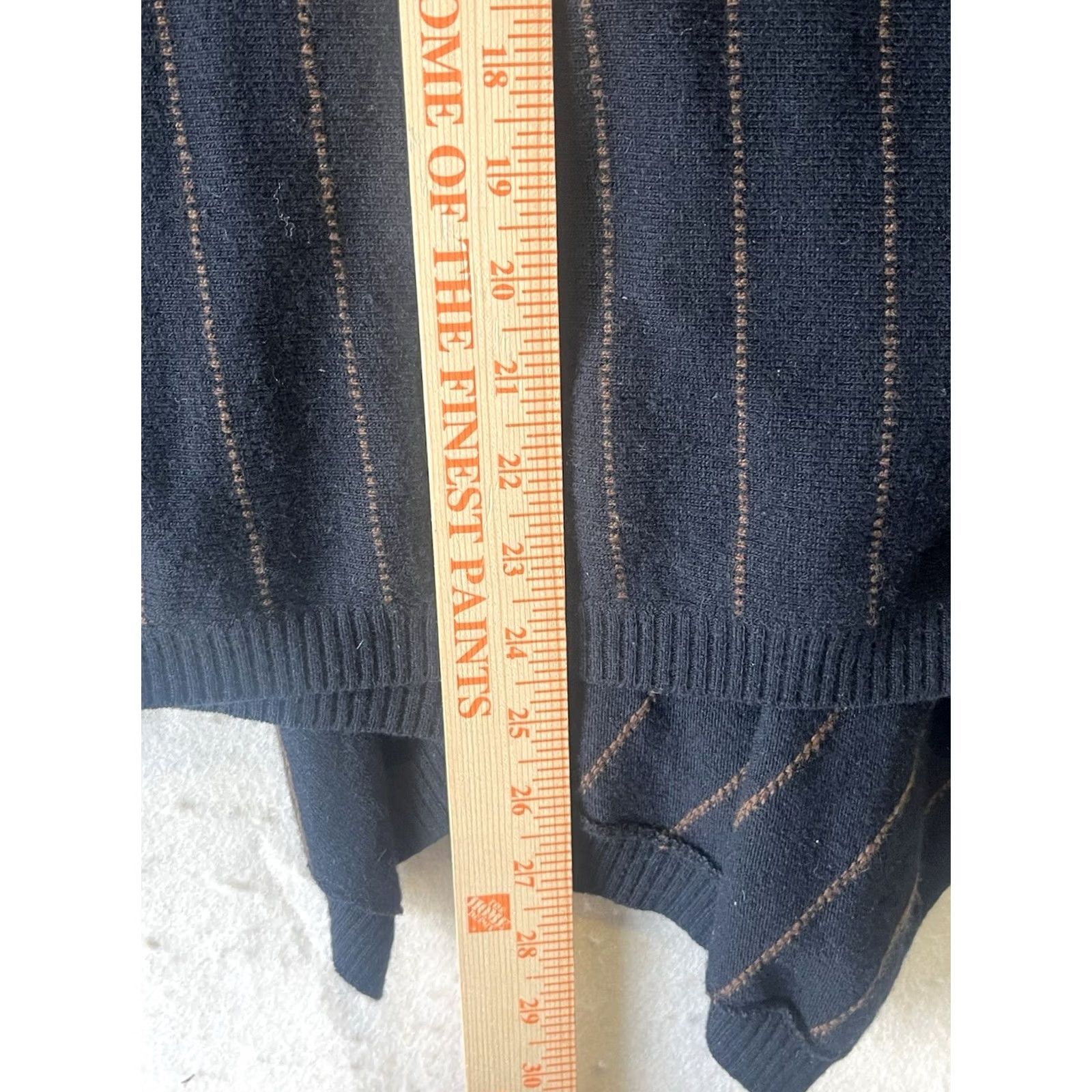 Max Mara Max Mara Striped Cardigan Wool Cashmere Women's Black M Made In Italy Size M / US 6-8 / IT 42-44 - 4 Thumbnail