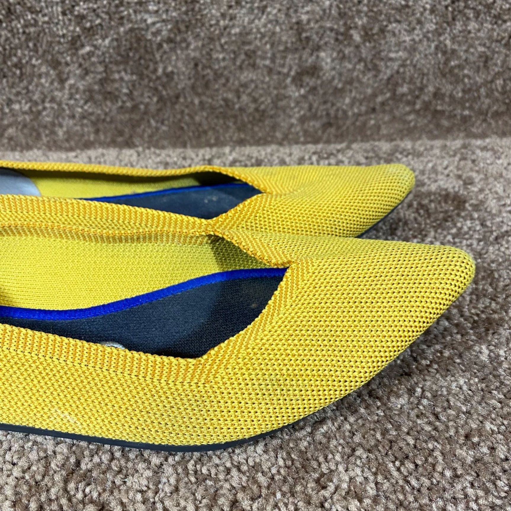 Rothy's Rothy’s Womens 8.5 Yellow Ballet Flat Workwear Casual Authentic Flat Shoes Women’s Size US 6 / IT 36 - 2 Thumbnail