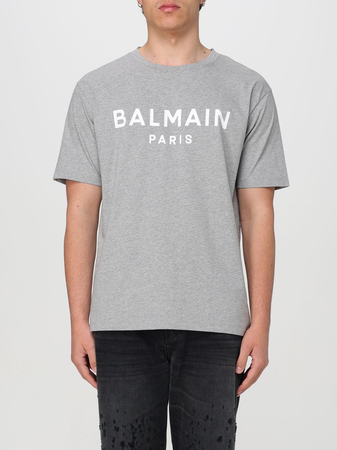 image of Balmain Sweater Men Grey (Size Medium)