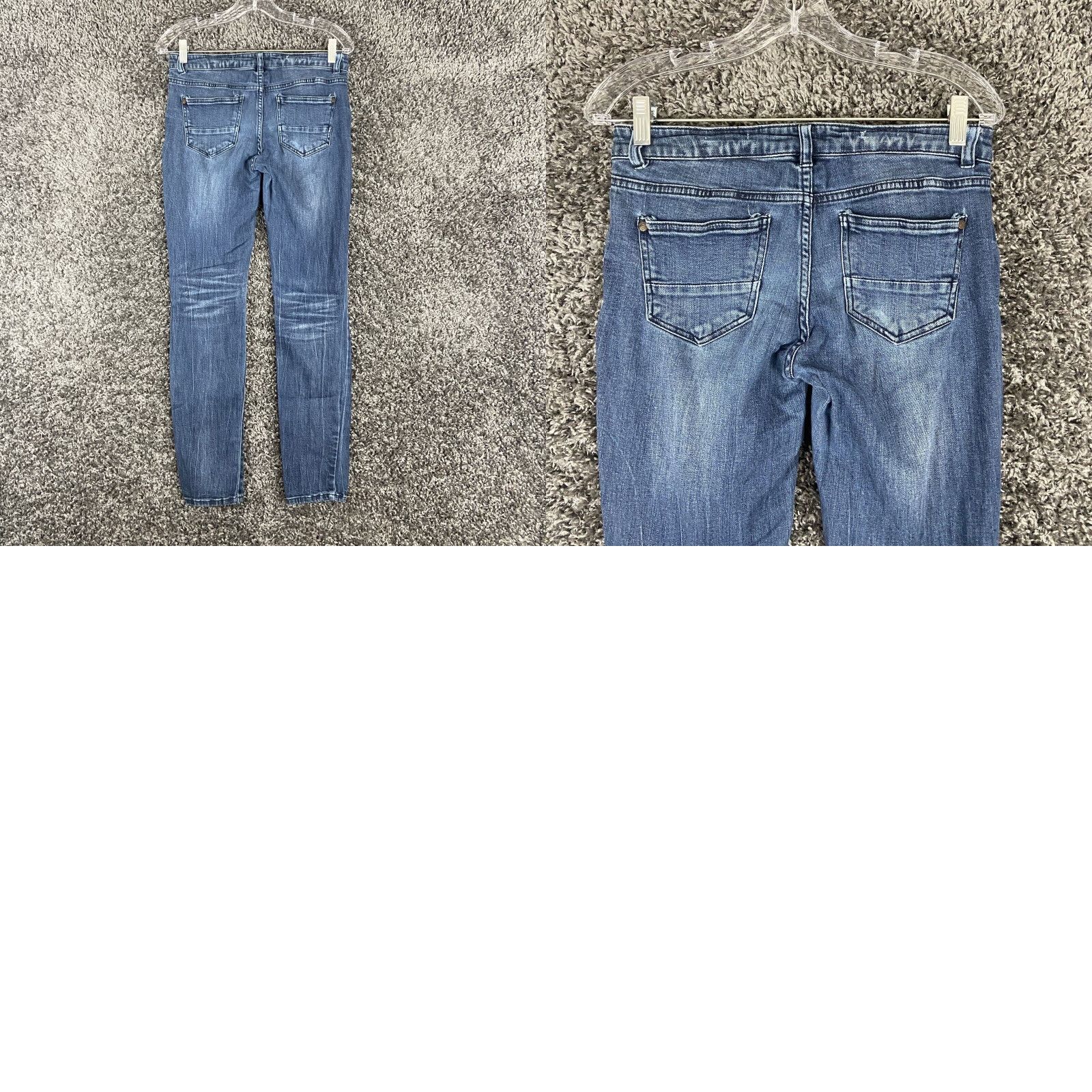 Vintage VINTAGE? No, not vintage. We'll craft: Refuge Women Jeans Skinny Distressed Blue 2 Regular Adult Womens Size 2 Distressed Skinny Jeans Blue Size 26" / US 2 / IT 38 - 8 Thumbnail