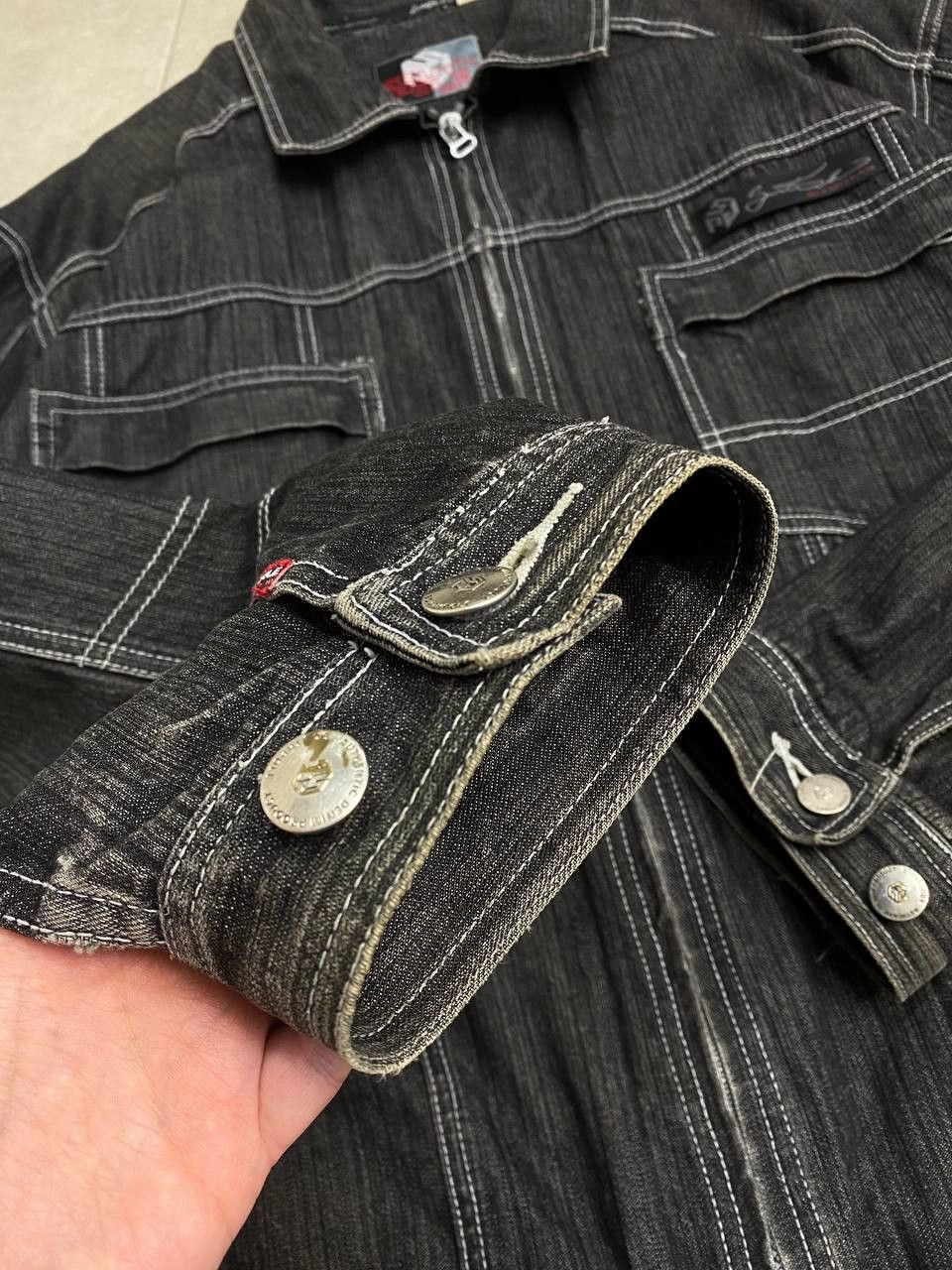 Southpole Vintage South Pole Washed Denim Pocket Zip Jacket Size US XL / EU 56 / 4 - 12 Thumbnail