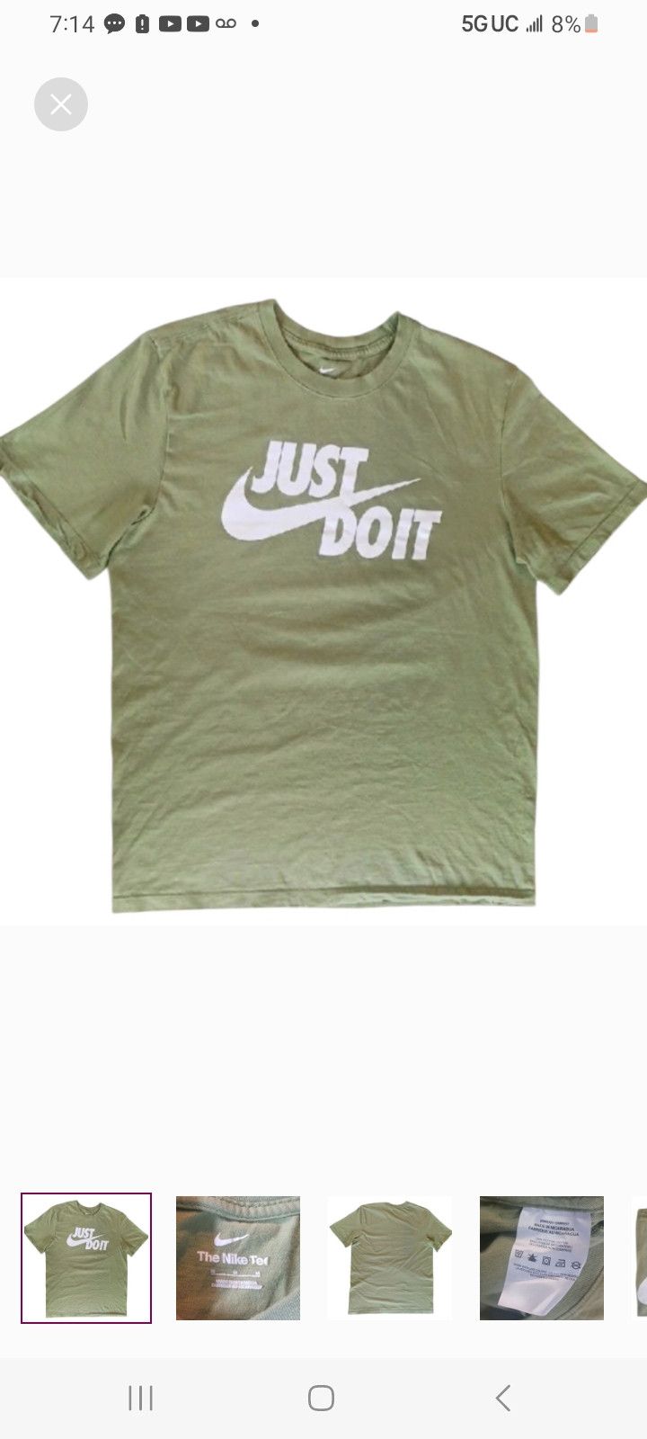 Nike Nike Just Do It T-Shirt Size US M / EU 48-50 / 2 - 1 Thumbnail