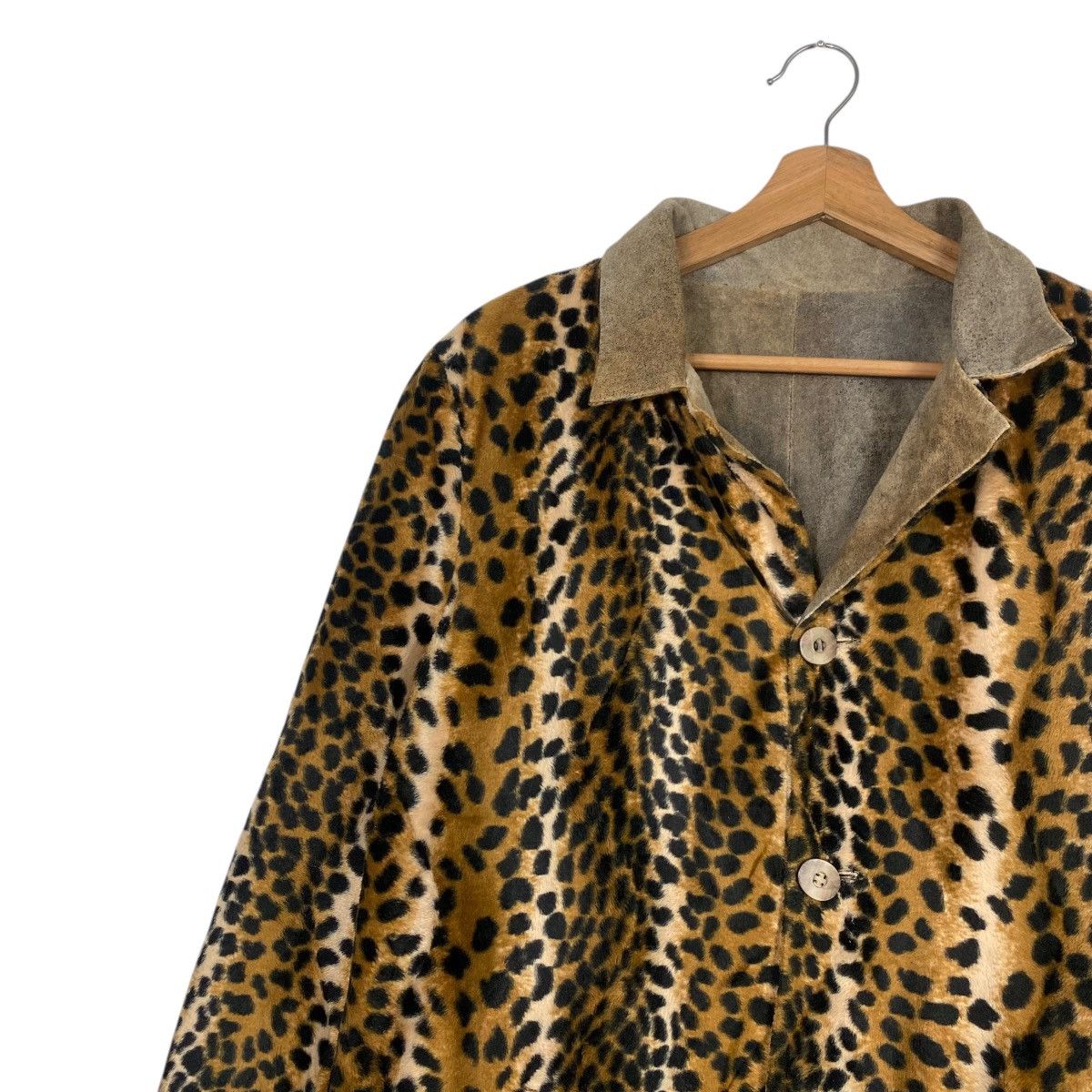 Designer Vintage Pilerria leopard revesable coat jacket Size US M / EU 48-50 / 2 - 6 Thumbnail