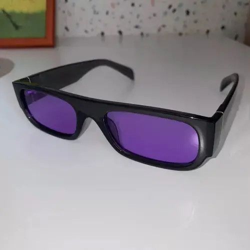Other Black PSquare Sunglasses Retro Punk Archive Vibe Size ONE SIZE - 4 Thumbnail