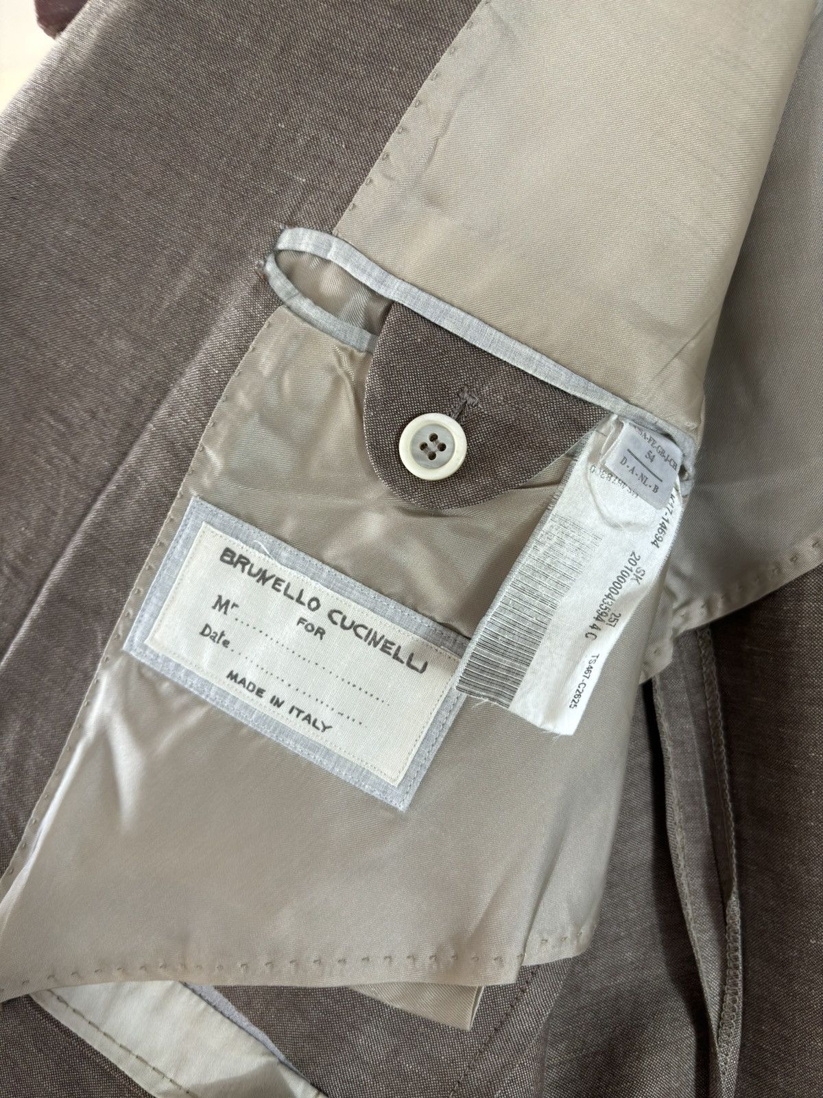 Brunello Cucinelli × Designer Brunello Cucinelli Linen Light Blazer Blazer Suit Jacket Size 44R - 8 Thumbnail
