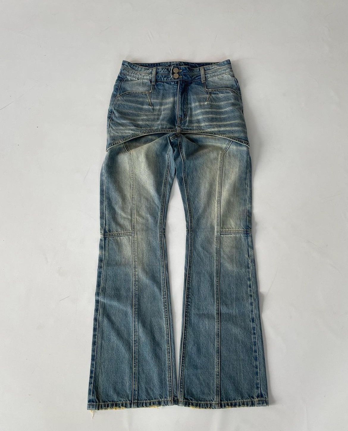 image of Srrysora "screamed For Success" Selvedge Denim in Blue, Men's (Size 32)