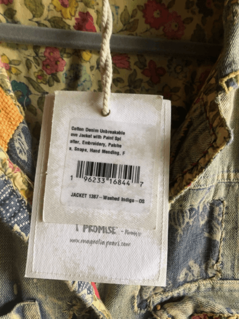 Magnolia Pearl Magnolia Pearl Unbreakable Love Jean Denim Jacket 1387 Size ONE SIZE - 2 Thumbnail