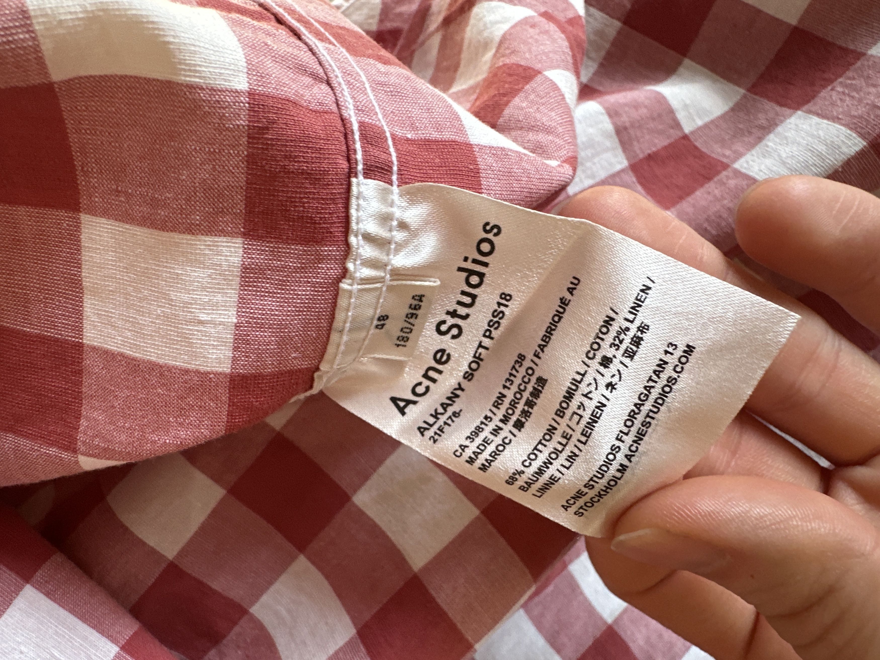 Acne Studios Acne Studios Oversized Checkered Short Sleeve Shirt Size US M / EU 48-50 / 2 - 8 Thumbnail