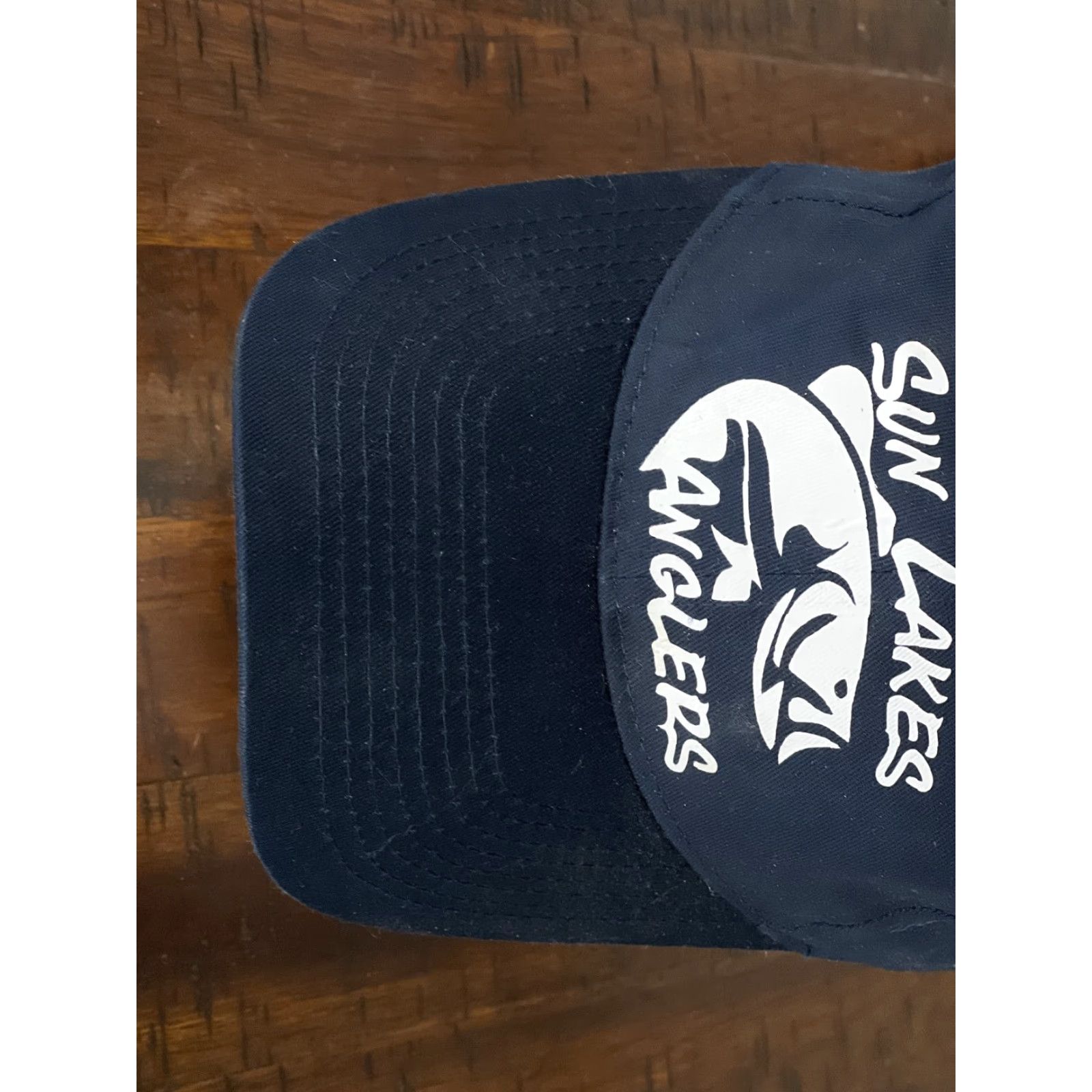 Vintage Sun Lakes Angler Hat Cap Strap Back Adult One Size Blue Cotton Fishing Arizona */ Size ONE SIZE - 7 Thumbnail