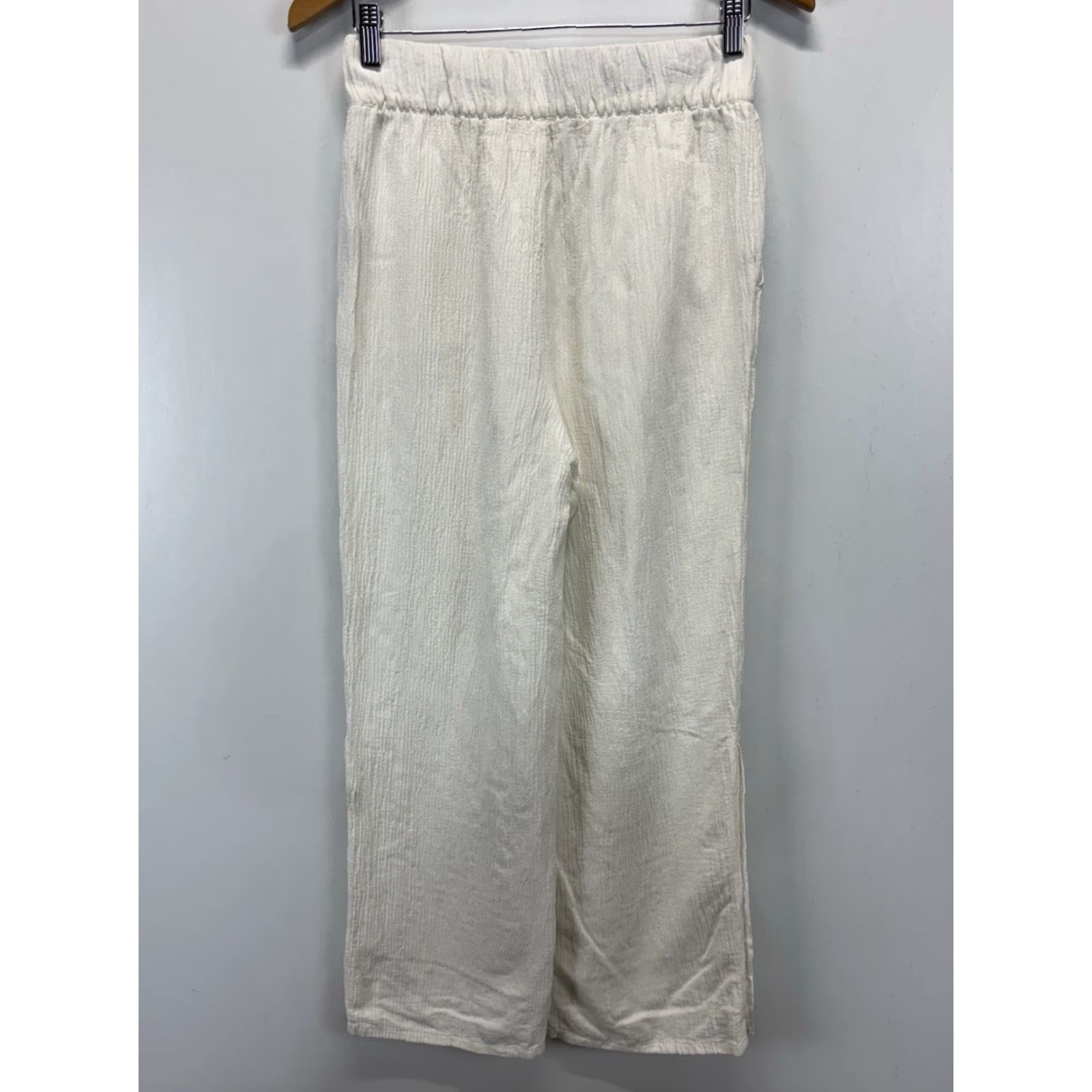 Soft Surroundings VINTAGE Soft Surroundings Oceo Gauze Pants XS Ivory Beach Coastal Pull On Women Pants Size 26" / US 2 / IT 38 - 3 Thumbnail