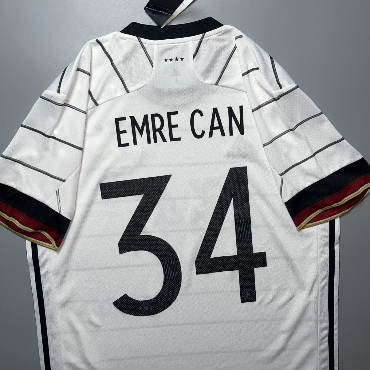 Adidas GERMANY ADIDAS 2020 EURO FOOTBALL HOME JERSEY #34 EMRE CAN Size US L / EU 52-54 / 3 - 8 Thumbnail