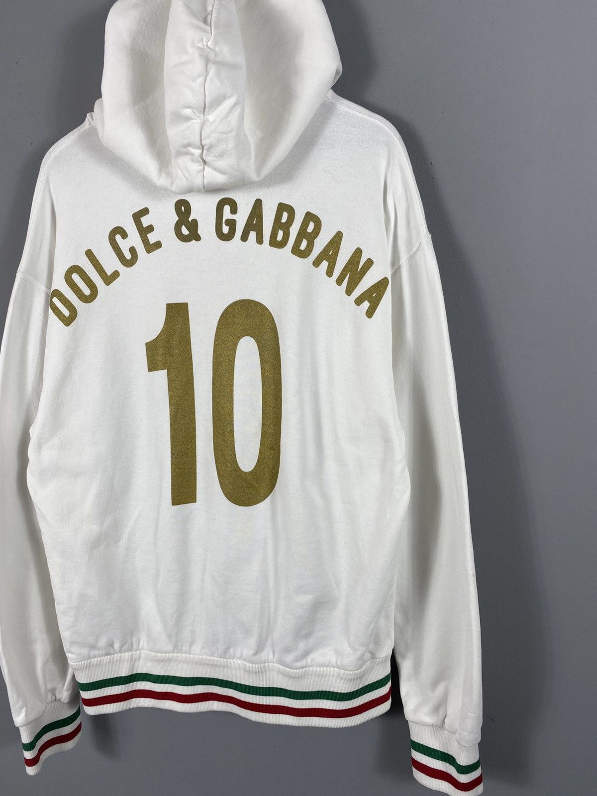 Dolce & Gabbana VERY RARE Dolce&Gabbana D&G Italia 10 Hoodie Big Logo Y2K Size US M / EU 48-50 / 2 - 11 Thumbnail