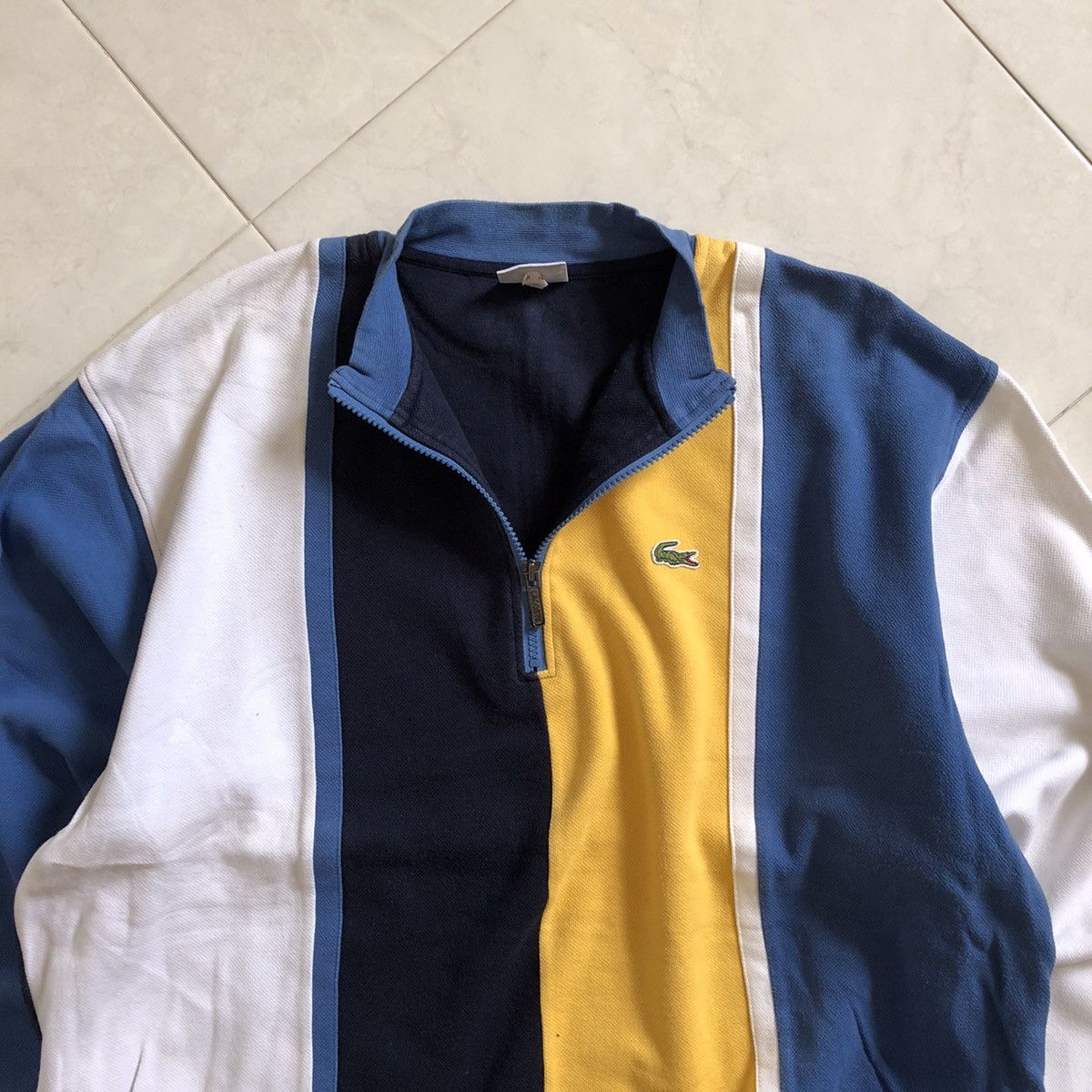 Japanese Brand × Lacoste LACOSTE Multicolor Stripe Half Zip Sweater Size US XXL / EU 58 / 5 - 3 Thumbnail