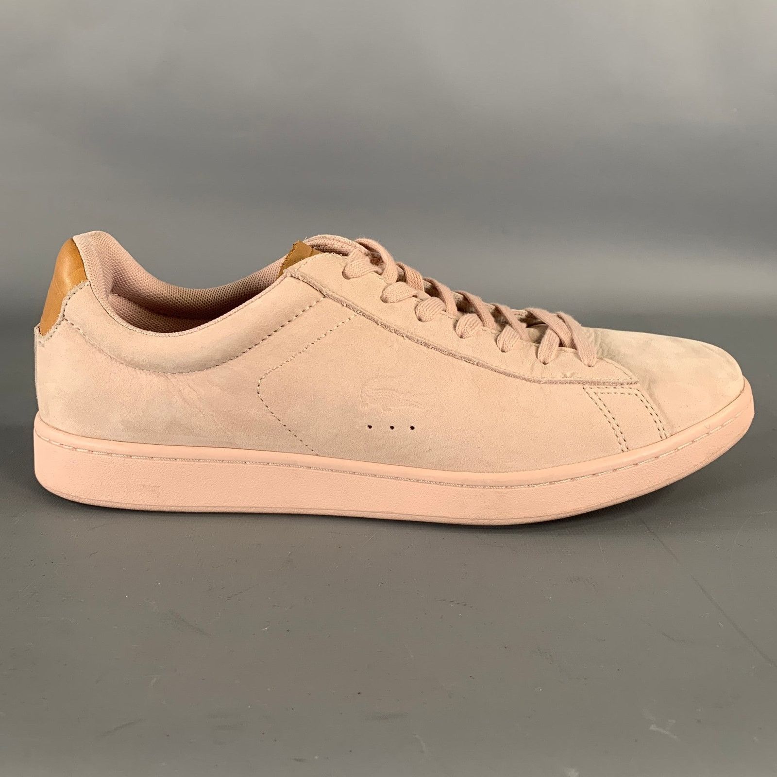Lacoste LACOSTE Size 10.5 Pink Camel Leather Sneakers Size US 10.5 / EU 43-44 - 2 Thumbnail