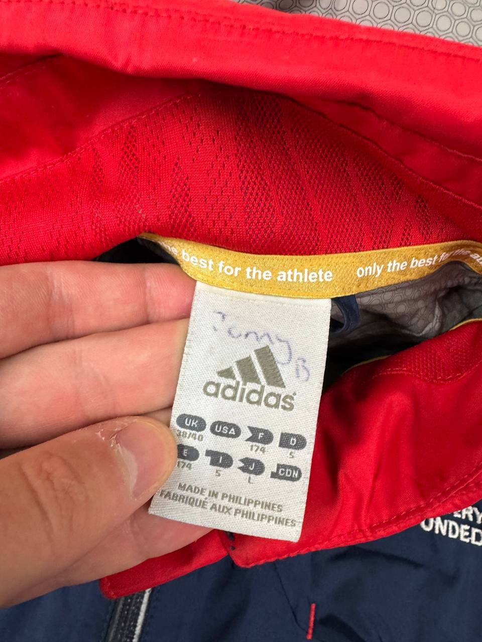 Adidas Adidas GBR Track Jacket Nylon Striped Size US M / EU 48-50 / 2 - 14 Thumbnail