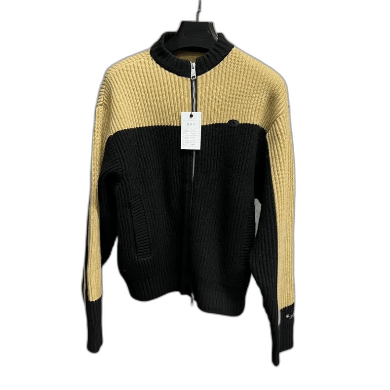 Ader Error Black and Yellow Knitted Jacket with Logo Size US M / EU 48-50 / 2 - 1 Thumbnail