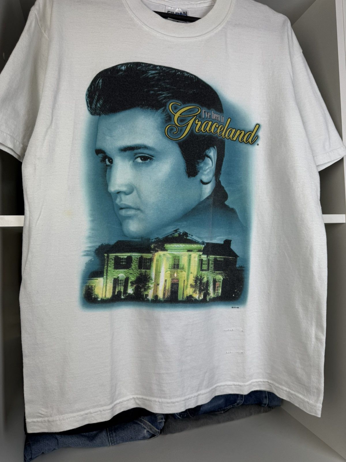 Gildan Vintage 1999 Elvis Presley "I've Been to Graceland" T-Shirt Size US M / EU 48-50 / 2 - 13 Thumbnail