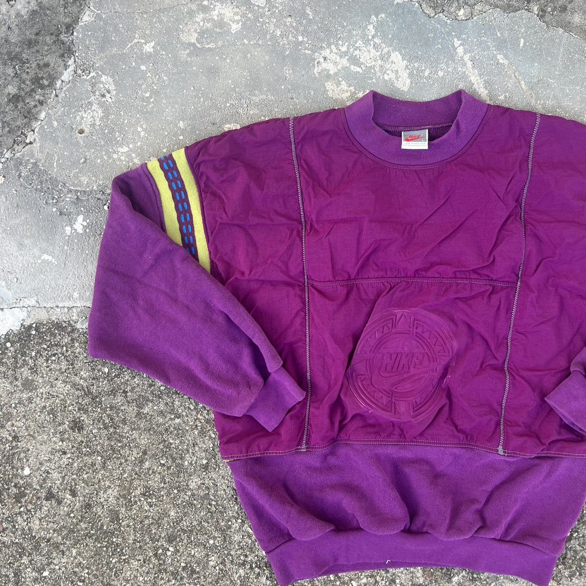 Nike × Vintage 90s Nike Swoosh Vintage Y2K Oversized Retro Zip Sweatshirt Size US M / EU 48-50 / 2 - 3 Thumbnail